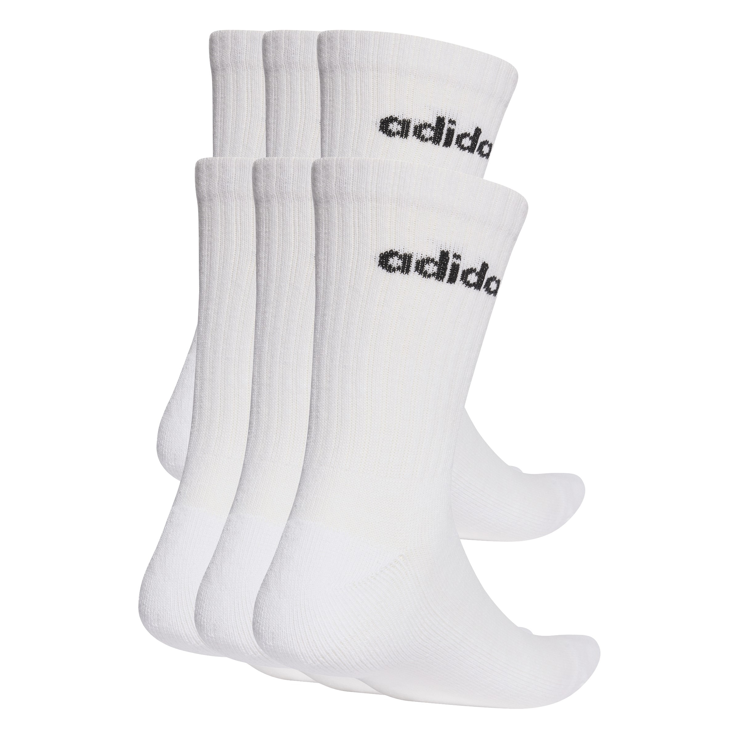 adidas Performance Funktionssocken »LINEAR GEPOLSTERTE CREW IM 6ER-PACK« 6 Paar tlg.