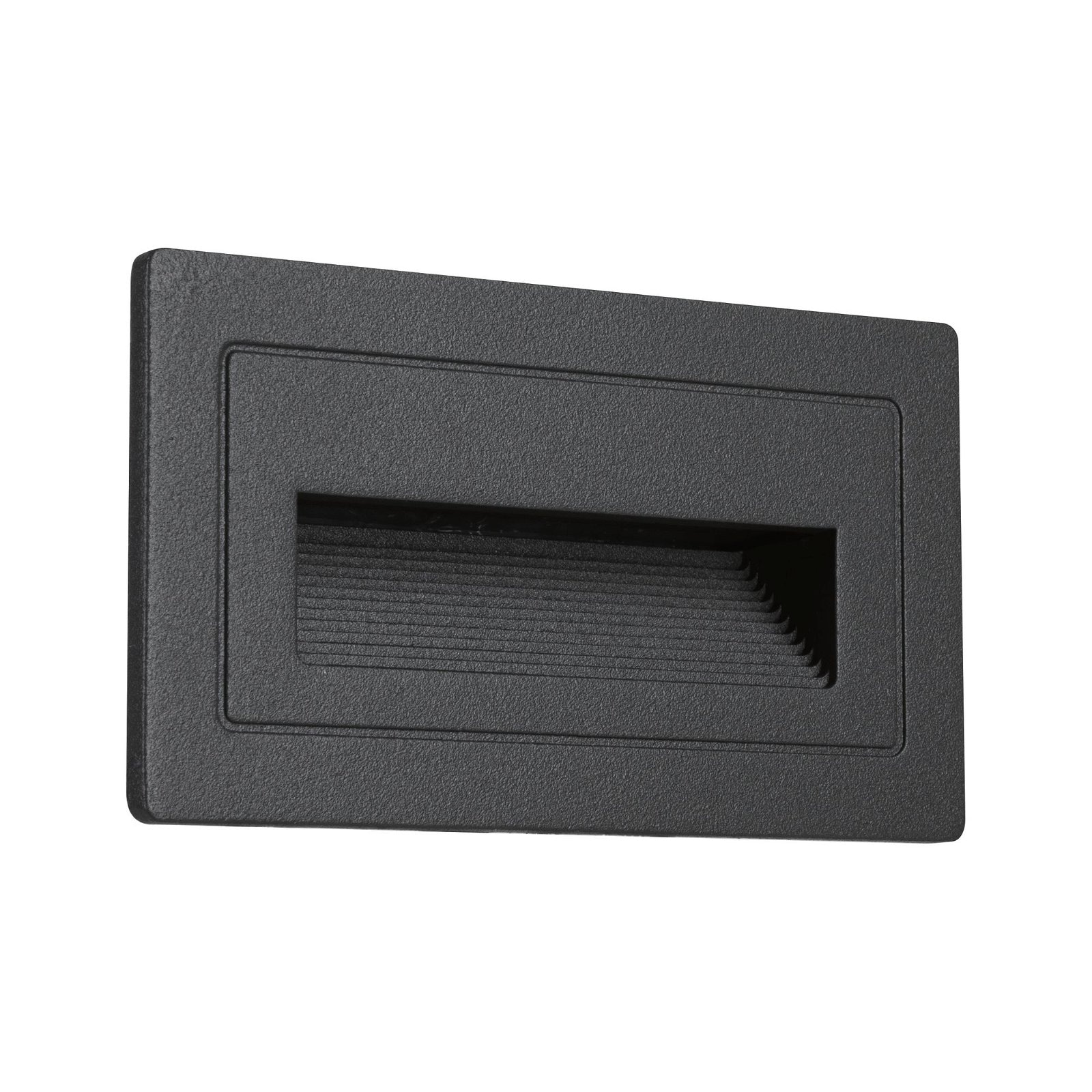 Paulmann LED Außen-Wandleuchte »LongIP44 eckig 103x58mm 3000K 4W 30lm 230V Schwarz Aluminium«, 1 flammig