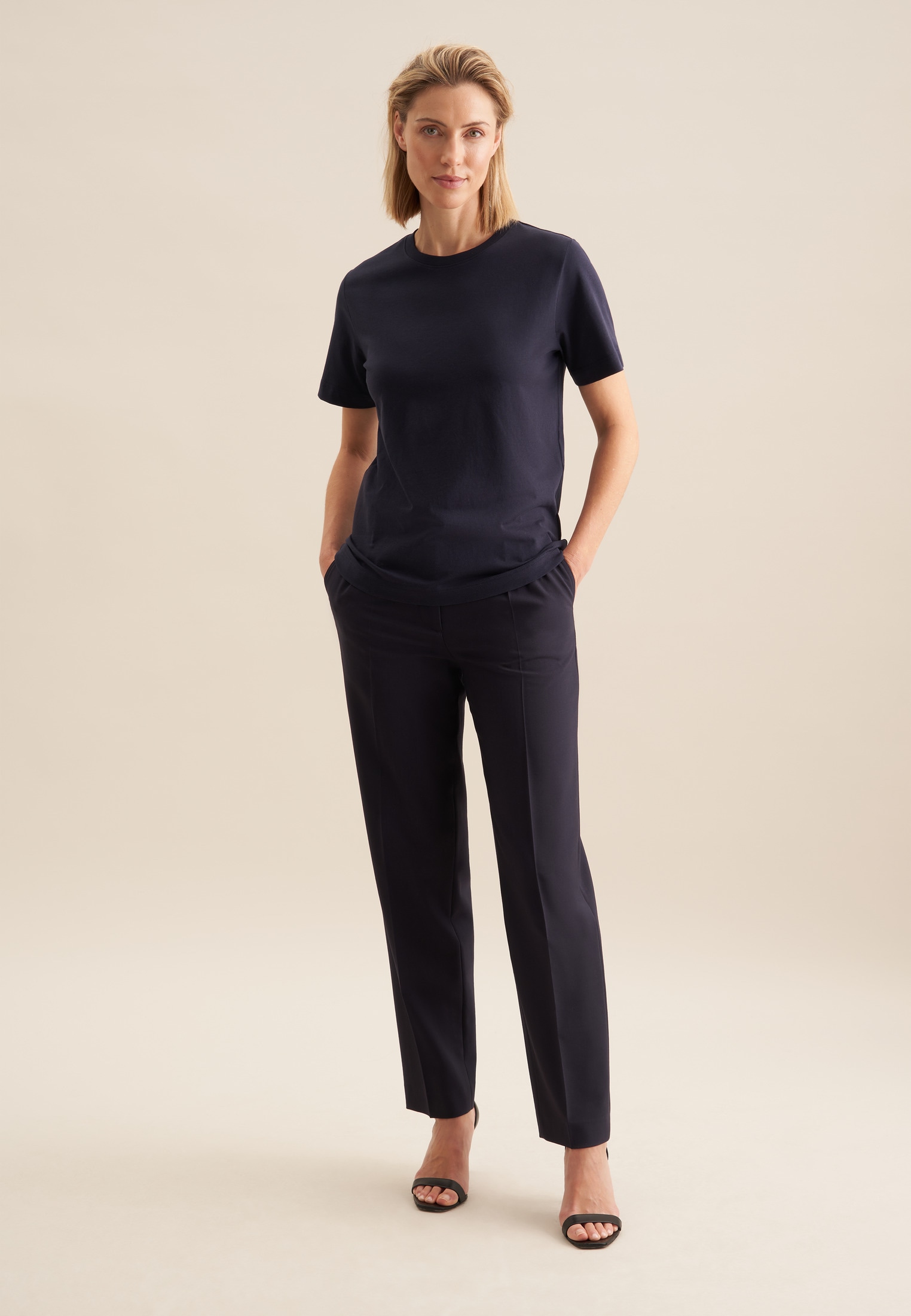 seidensticker T-Shirt »Schwarze Rose« 1/2 Rundhals Uni