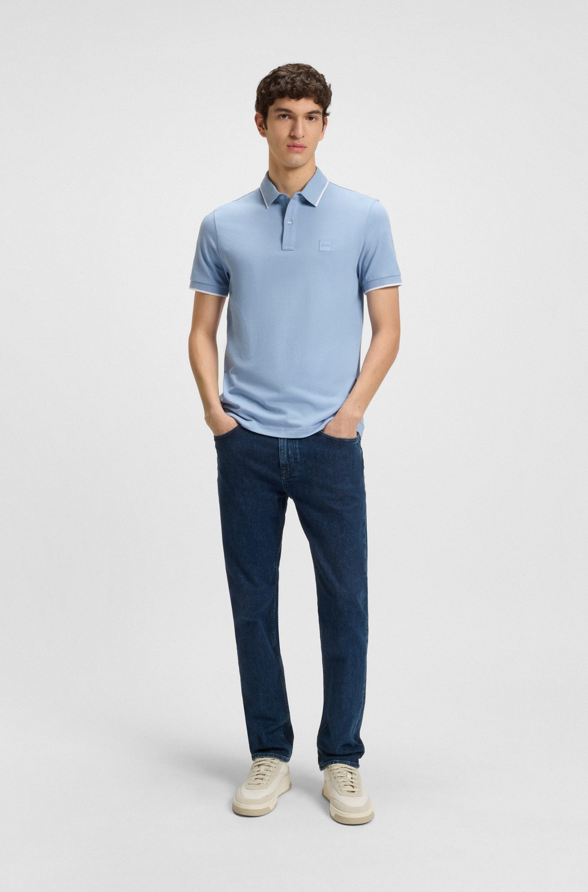 BOSS ORANGE Poloshirt »Passertip«, mit BOSS Logo-Badge