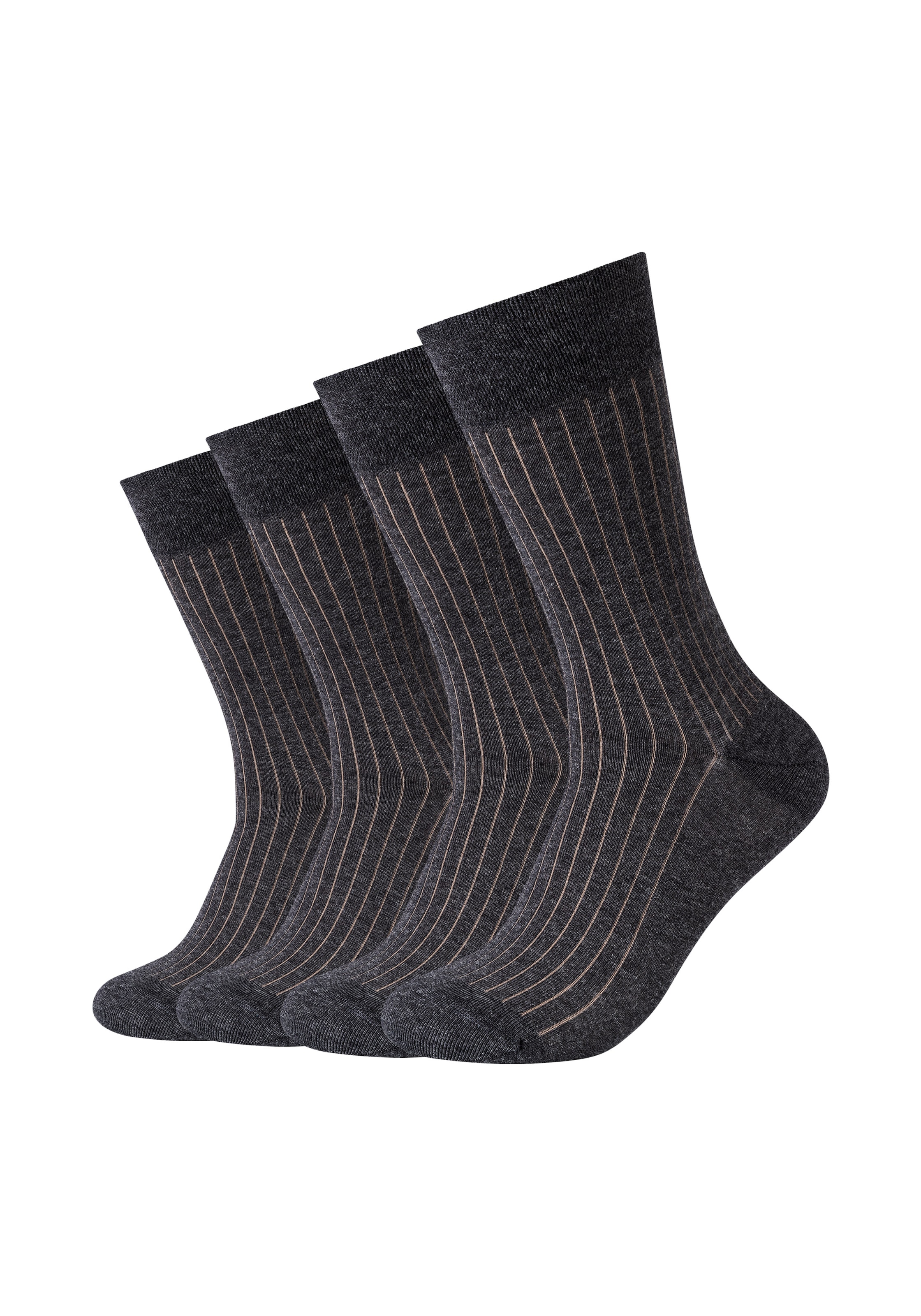 Socken, (4er Pack), mit Rippstruktur