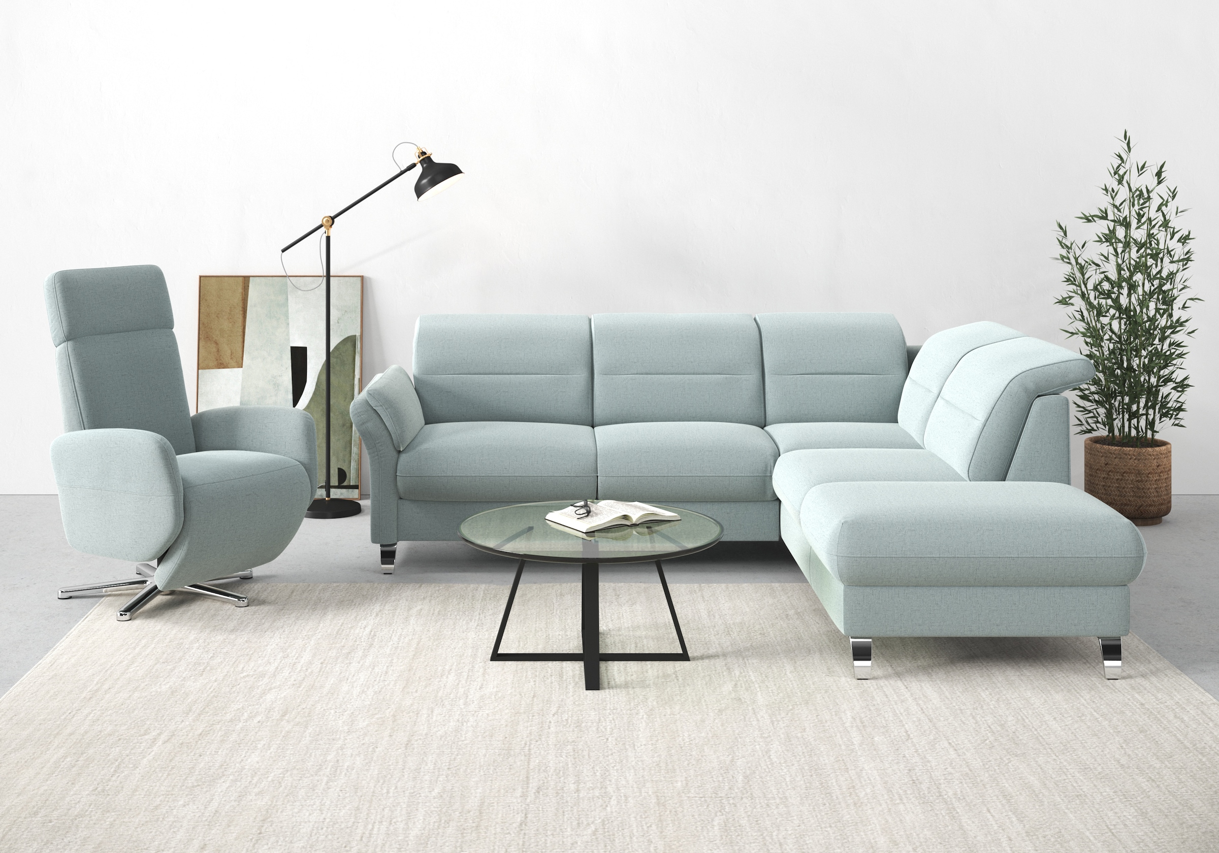 sit&more TV-Sessel »Grenoble, inkl. Kopfteilverstellung und kabelgebundener Fernbedienung,«, wahlweise mit 2 Motoren und Akku und Aufstehhilfe