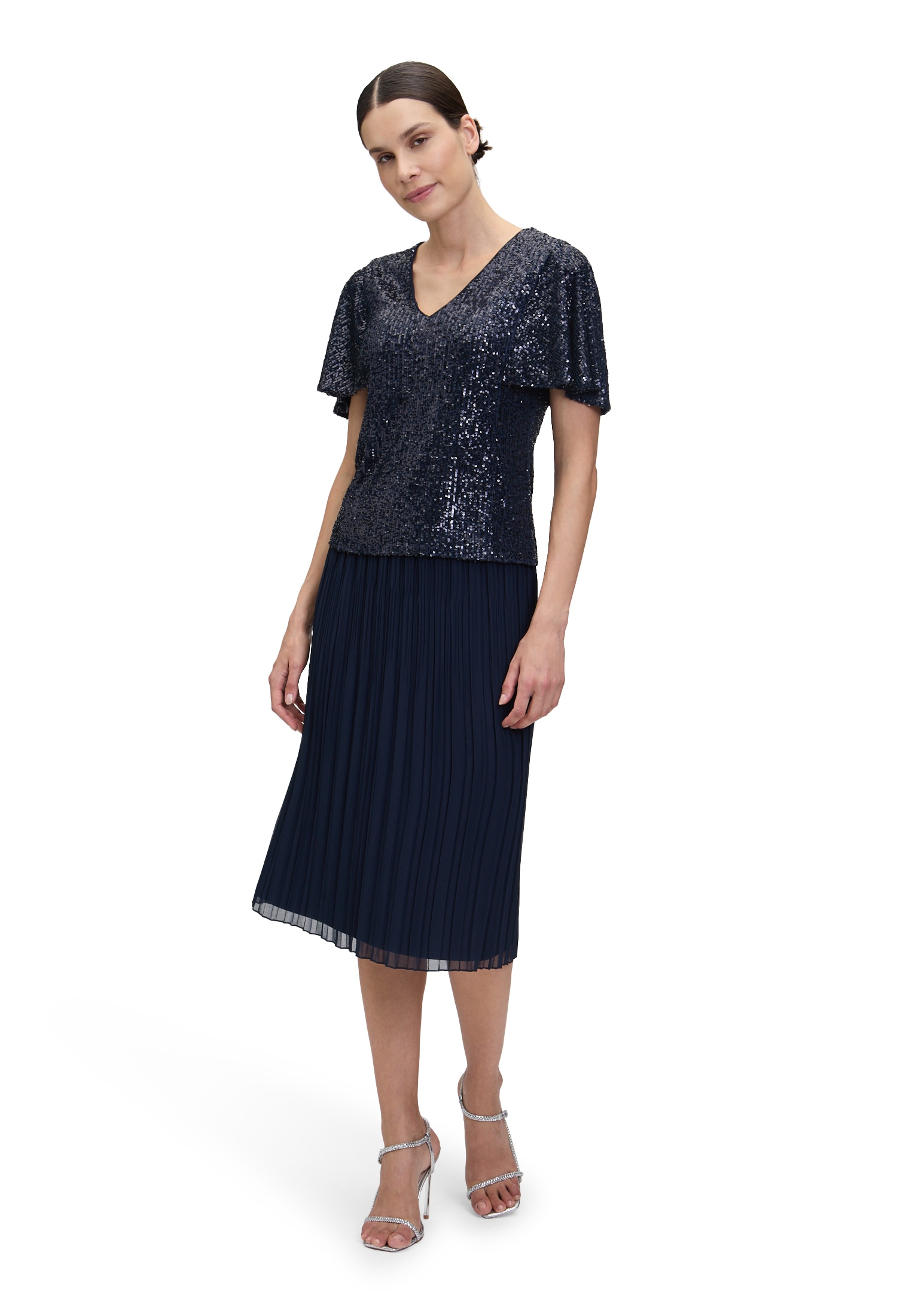 Vera Mont Paillettenshirt »Blusenshirt kurzarm«