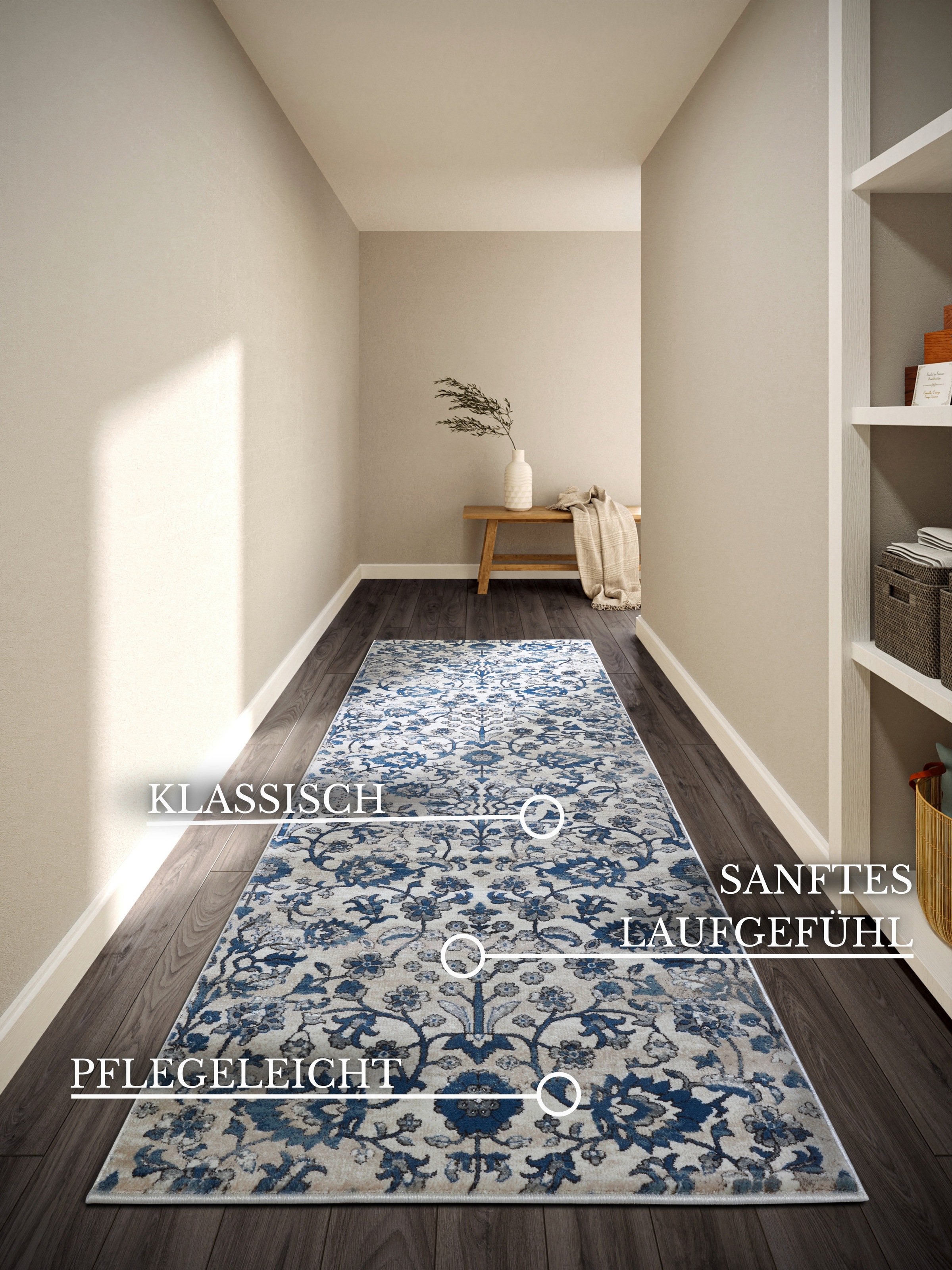 Villeroy & Boch Teppich »Ernest«, rechteckig, 11 mm Höhe, Läufer, Orientalisch, Wohnzimmer, Schlafzimmer, Klassisch, Kurzflor