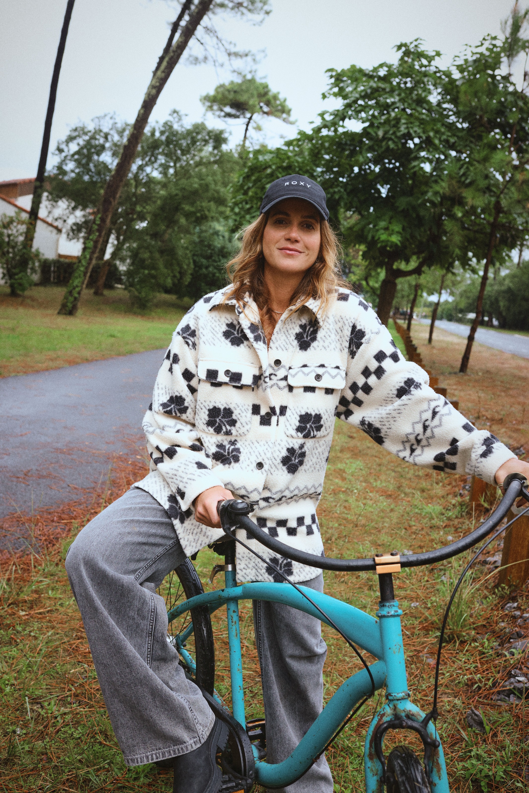 Roxy Fleecejacke »MORNING CRUSH SHACKET« mit Kapuze, aus Polyester, sportlicher Stil