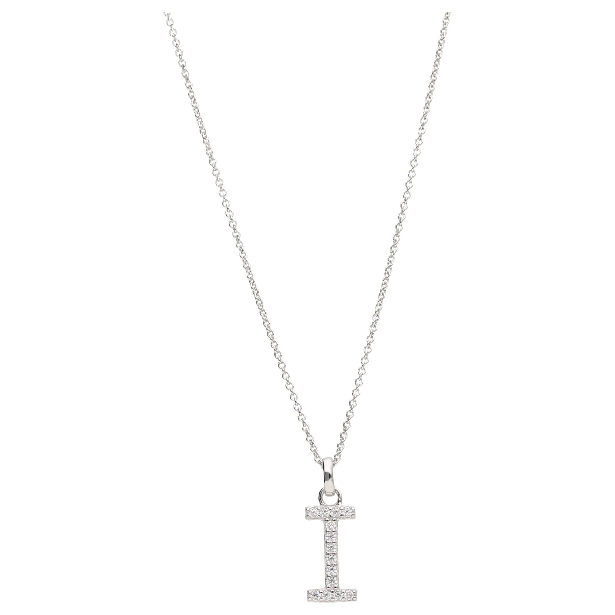 Smart Jewel Kette mit Anhänger »Kette Buchstabe I mit Zirkonia Steine, Silber  925« bestellen | UNIVERSAL