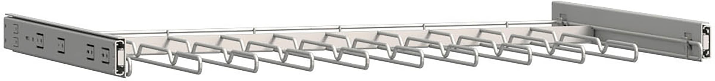 FORTE Hosenhalter Schrankauszug für ihe Hosen, platzsparend , einfache Montage