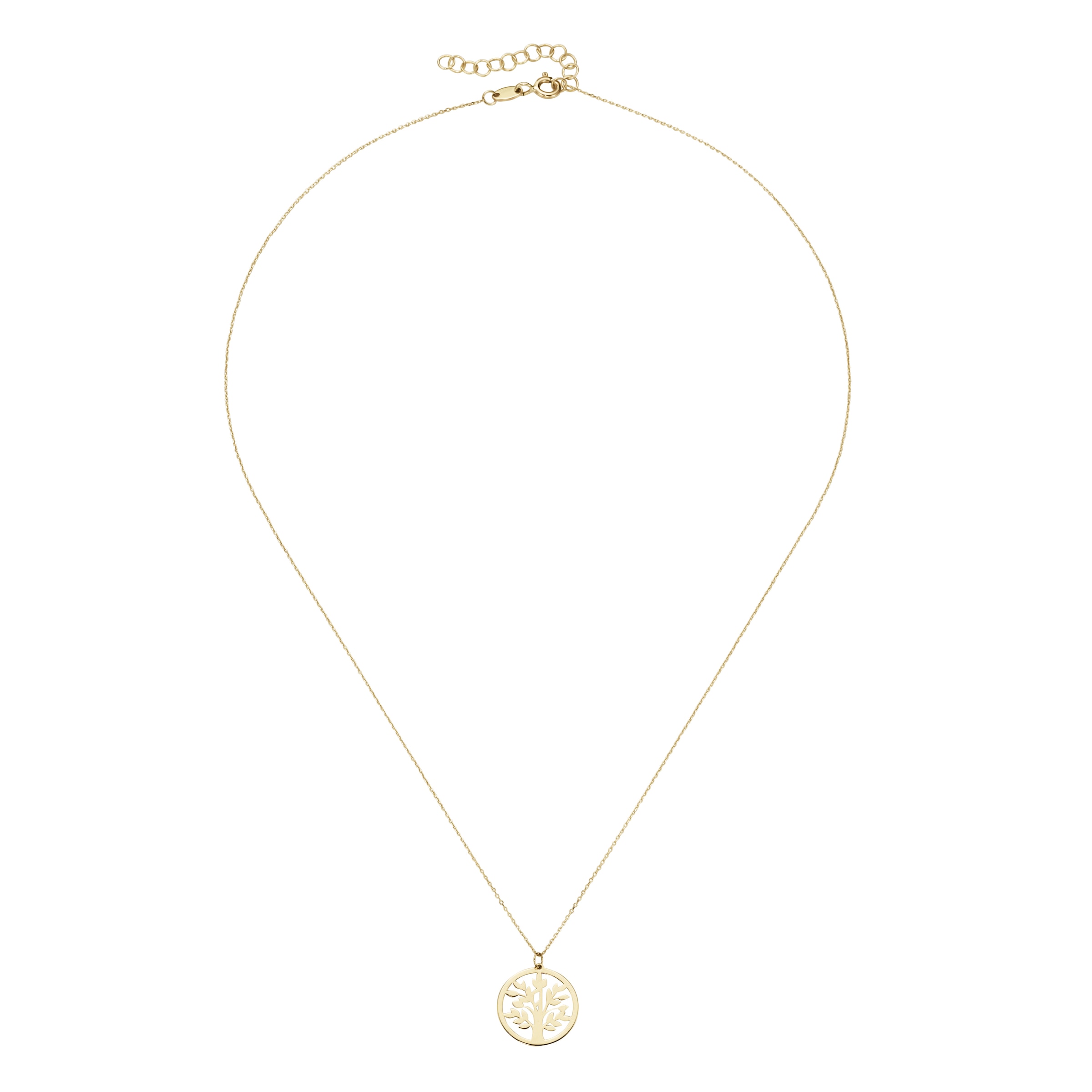 Luigi Merano Kette mit Anhänger »Kette mit Anhänger Lebensbaum, Gold 375«