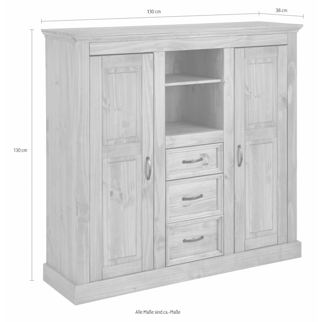 Home affaire Highboard »Selma«, Breite 130 cm