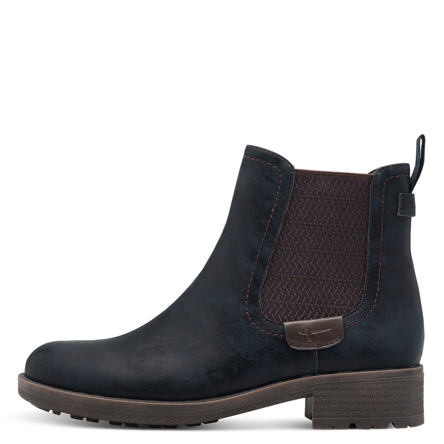Tamaris Chelseaboots  , Blockabsatz, Stiefelette, Schlupfschuh im Used Look