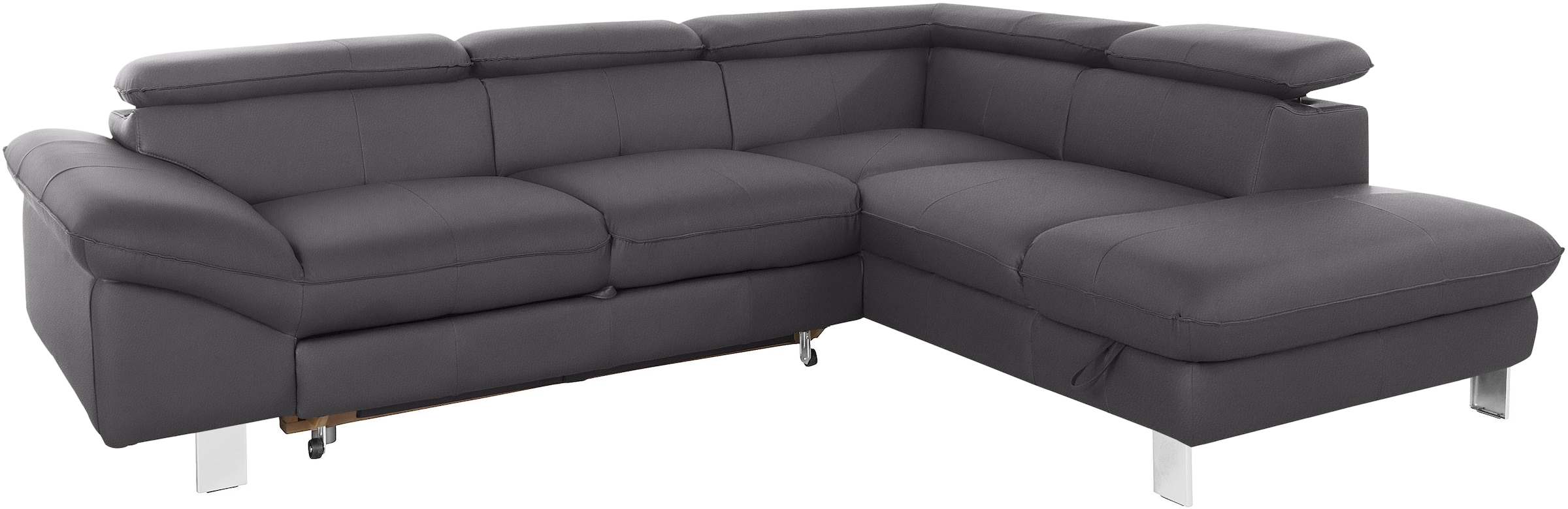 COTTA Ecksofa »Driver L-Form«, mit Kopfteilverstellung, wahlweise mit Bettfunktion & Bettkasten