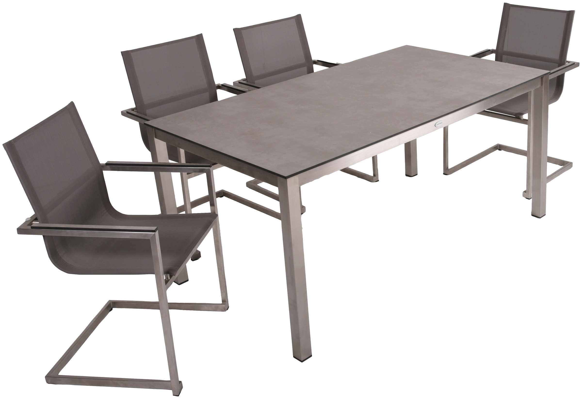 Garden Pleasure Garten-Essgruppe »SIENNA«, (5 tlg.), robustes Tischdesign