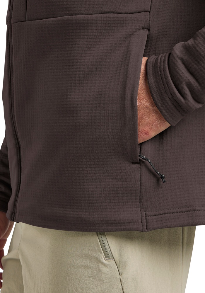 Jack Wolfskin Fleecejacke »KOLBENBERG HOODED FZ M«, mit Kapuze