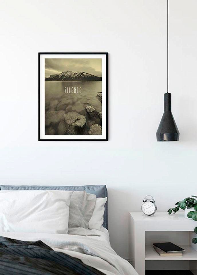 Komar Bild »Word Lake Silence Sand«, Natur, (1 St.), Wandbild zur Dekoration - ohne Rahmen