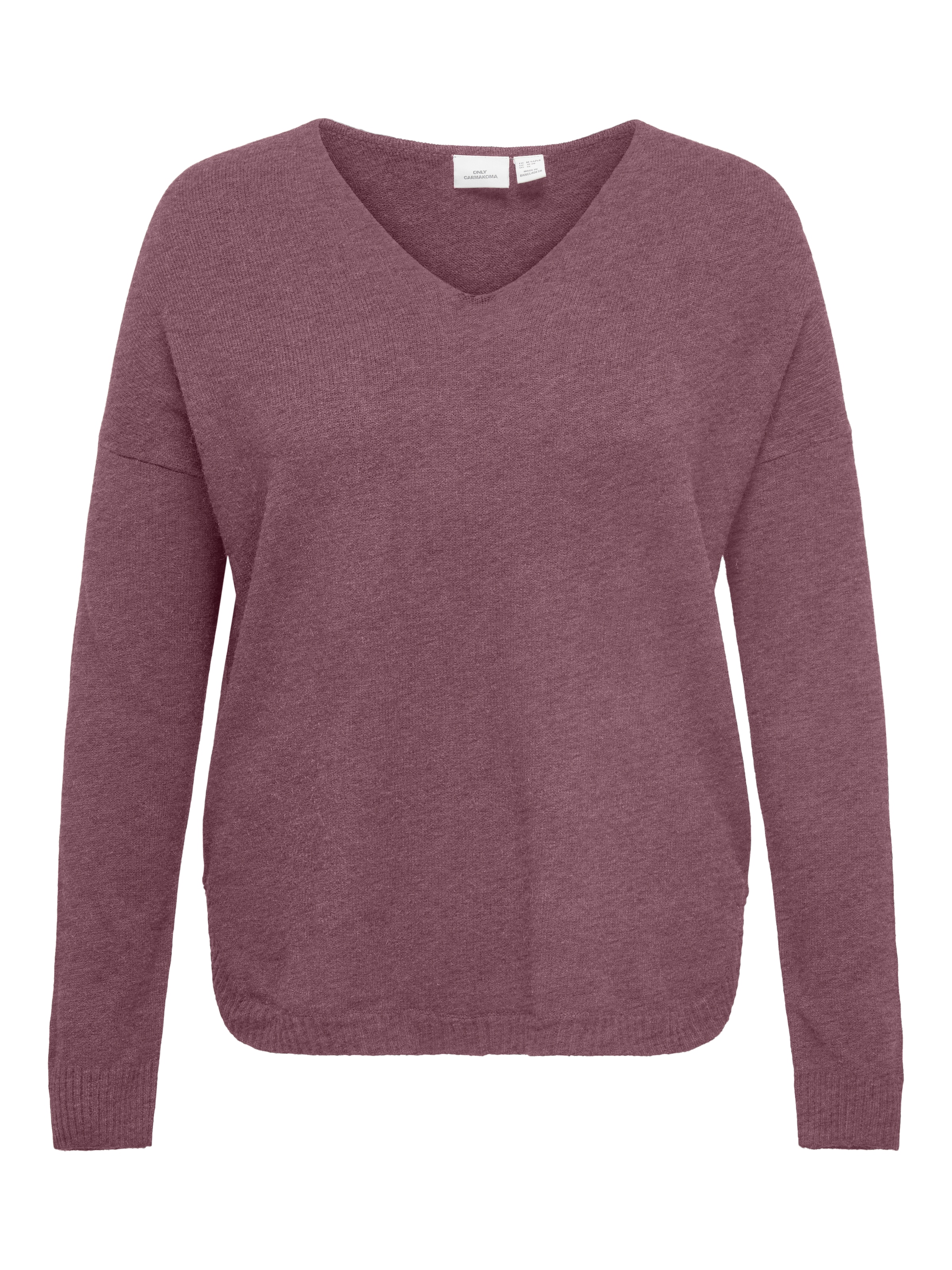 ONLY CARMAKOMA V-Ausschnitt-Pullover »CARMARGARETA LS PULLOVER KNT NOOS«