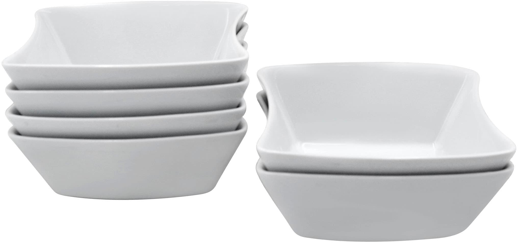 Retsch Arzberg Schale »SANDY« 6 Stk. aus Porzellan 15x13cm, vielseitig verwendbar, ungewöhnliche Form, klassisches Weiß