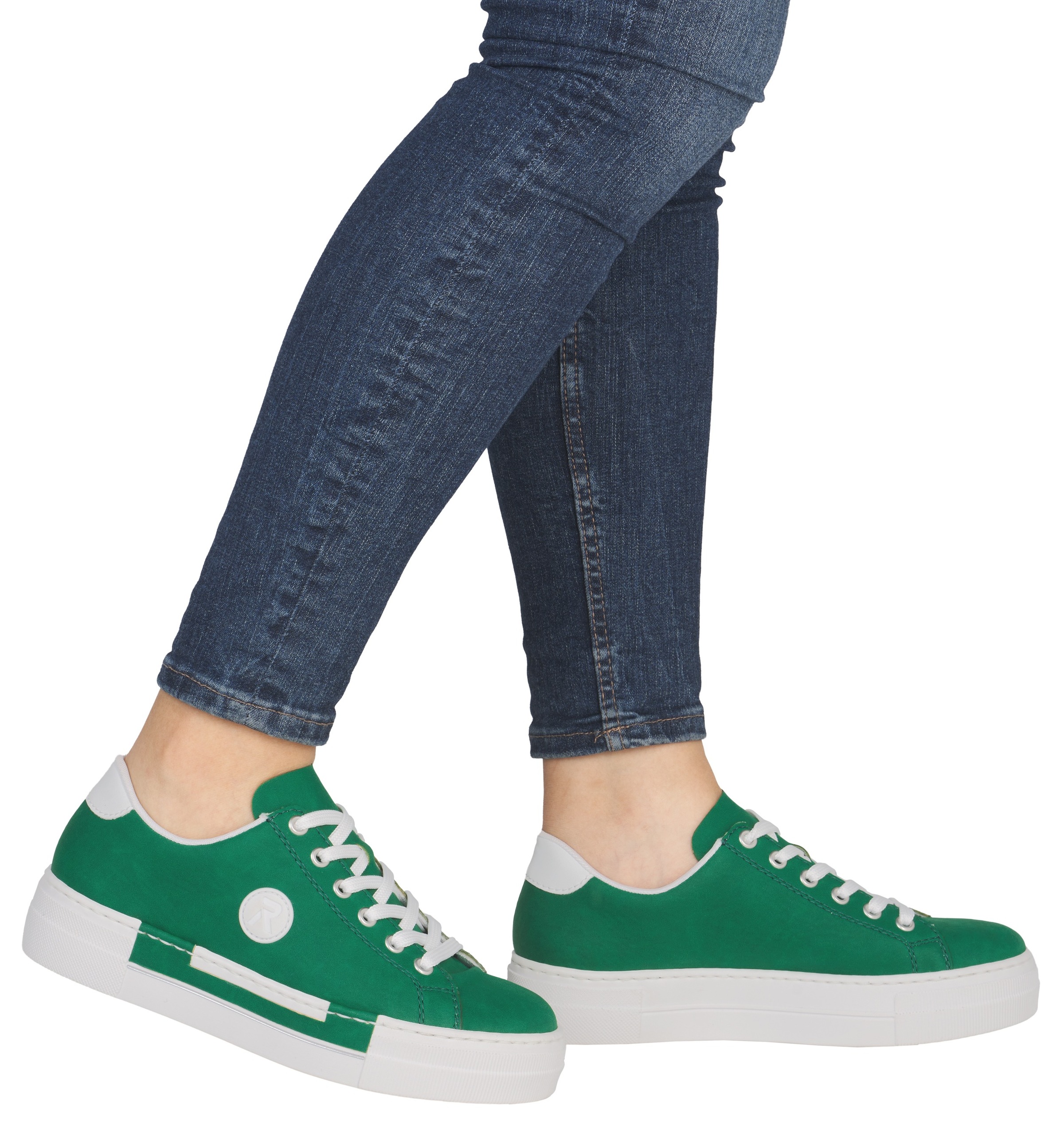 Rieker Sneaker  , Freizeitschuh, Halbschuh, Schnürschuh mit Plateausohle