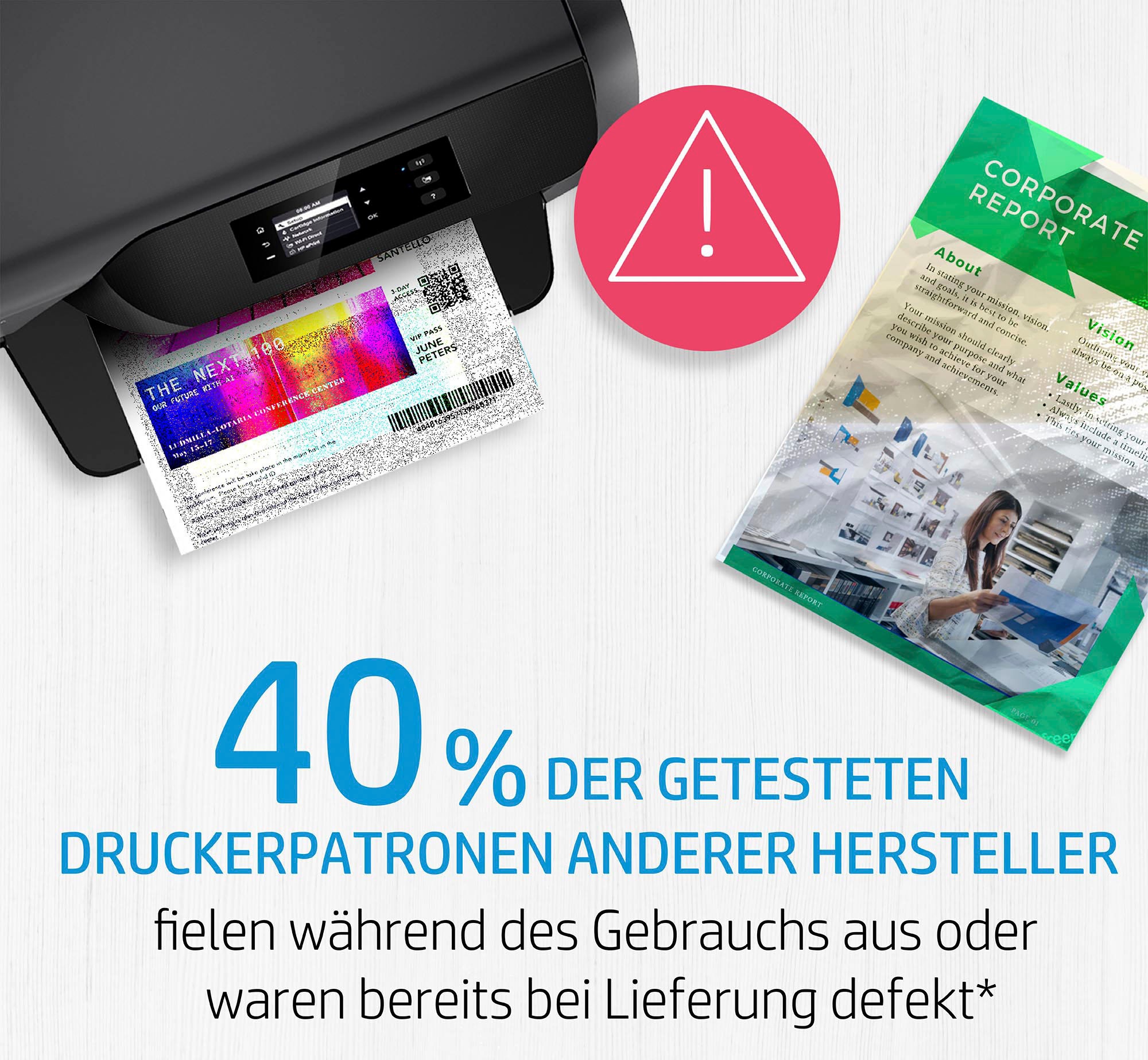 HP Tintenpatrone »HP original Druckerpatrone 903, Farben cyan + schwarz« 3 Probemonate gratis* drucken