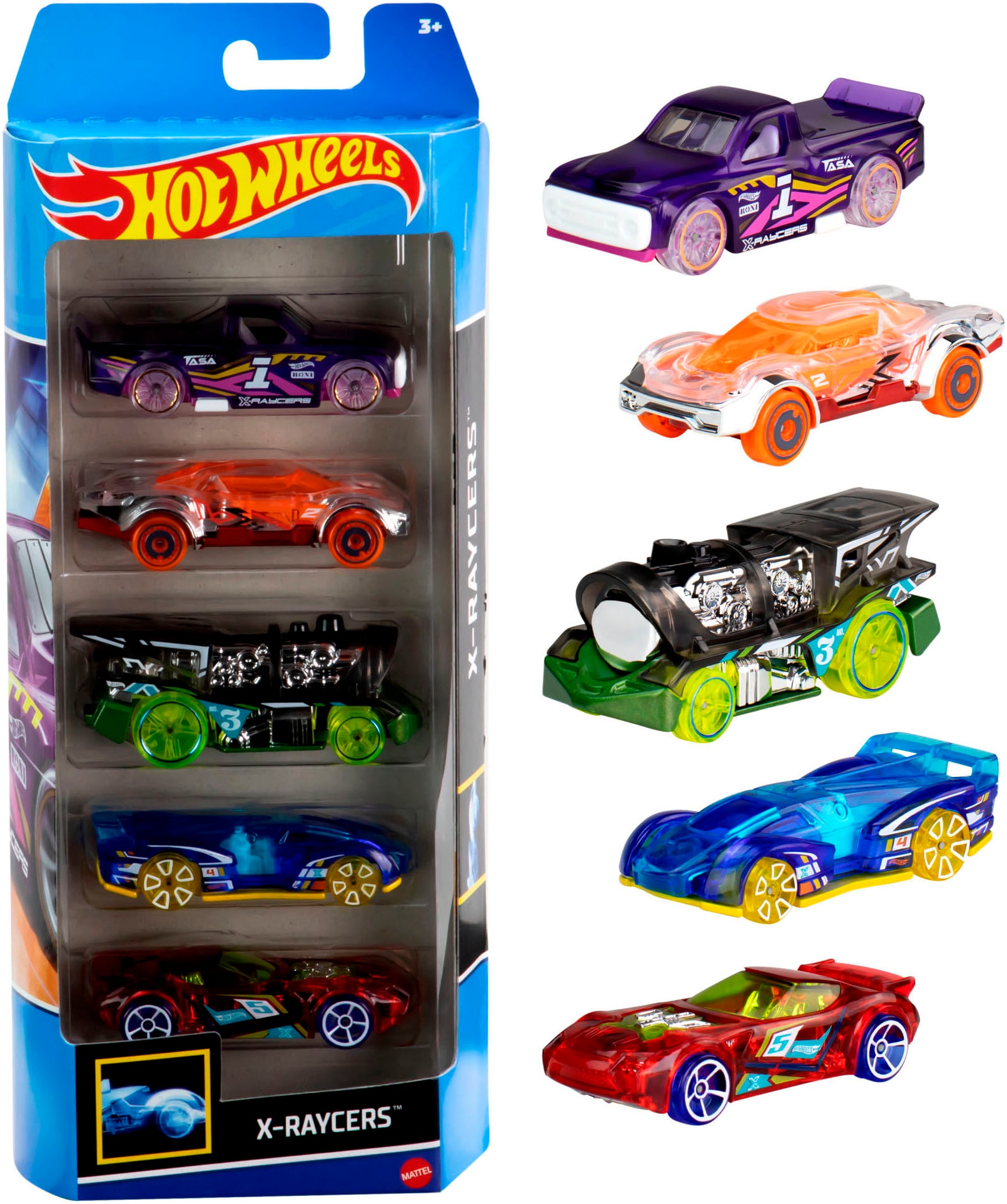 Hot Wheels Spielzeug-Auto »5er Geschenkset«, (Set, 5 tlg.), im Maßstab 1:64, sortiert