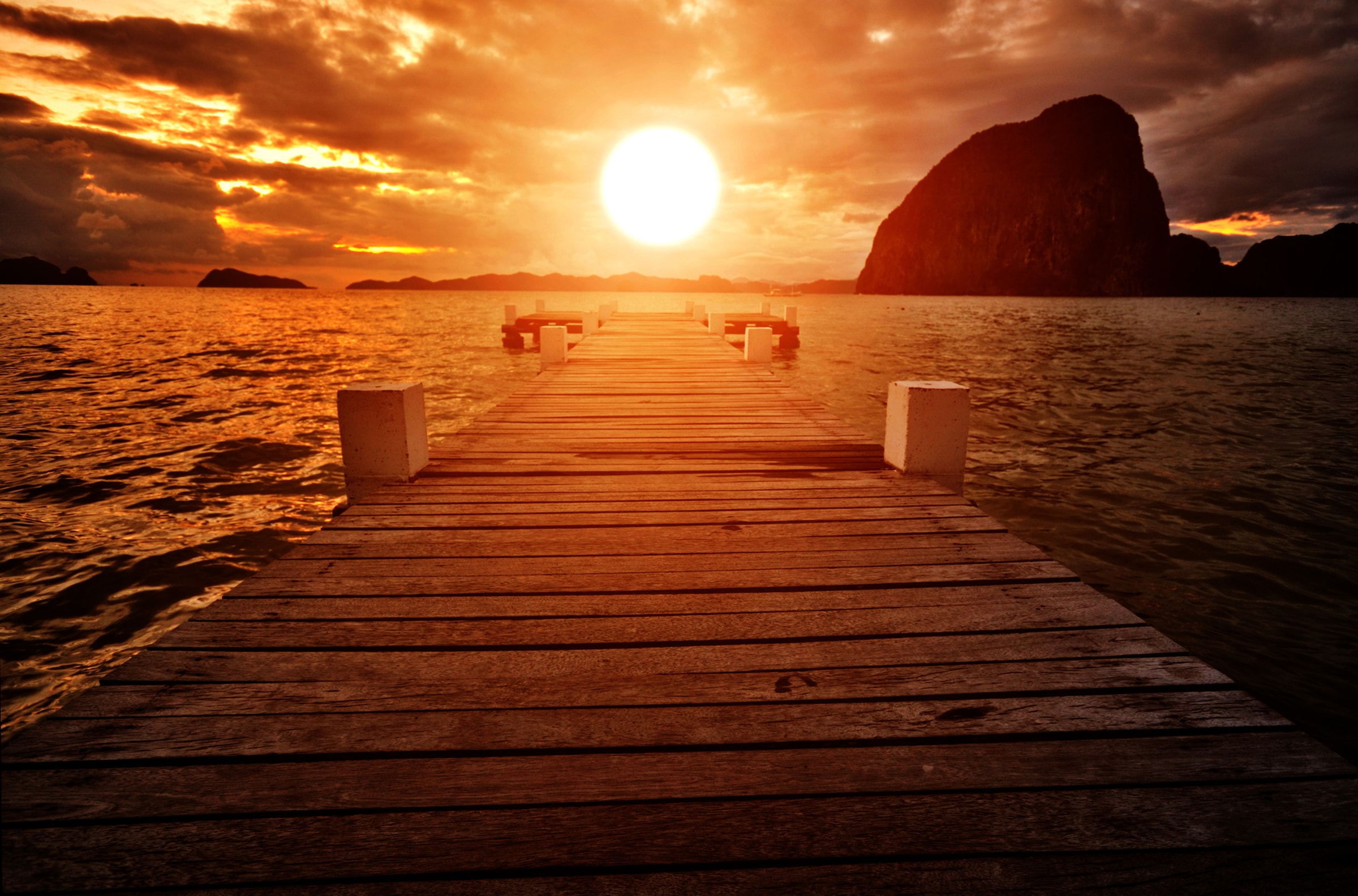 Fototapete »Jetty Sunset«