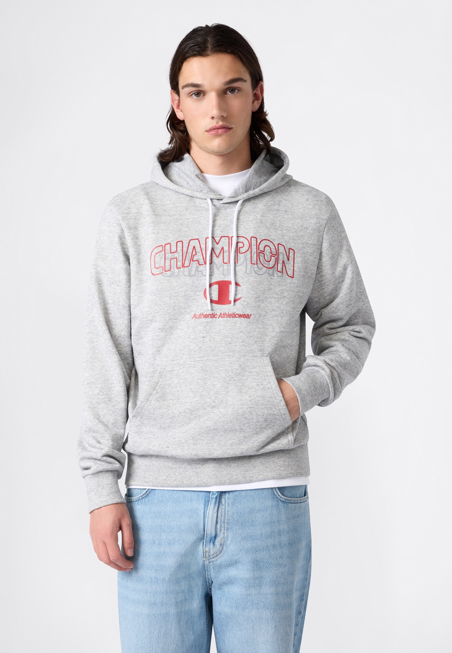 Champion Kapuzensweatshirt »Graphic Terry Hoodie«, sportlicher Stil, für Erwachsene, Rundhalsausschnitt
