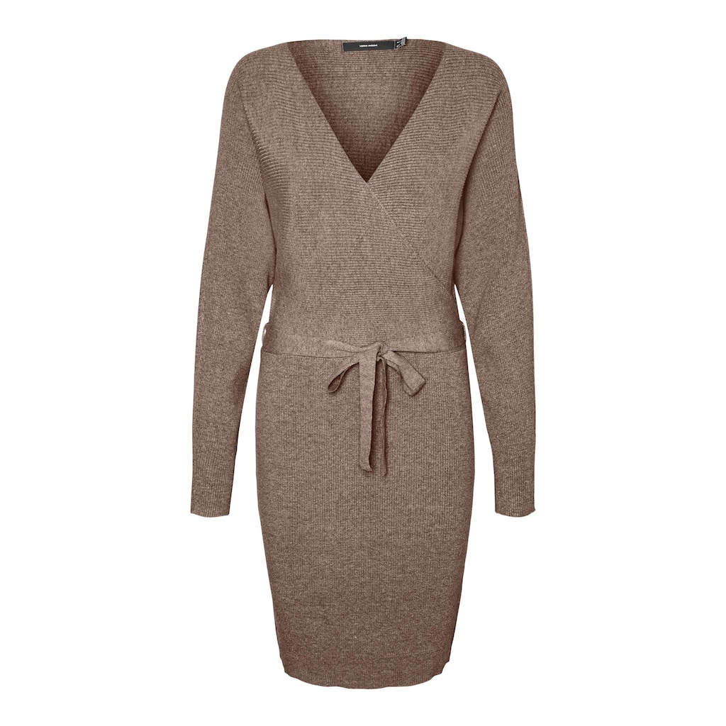 Vero Moda Strickkleid »VMHOLLYREM LS V-NECK DRESS GA NOOS«