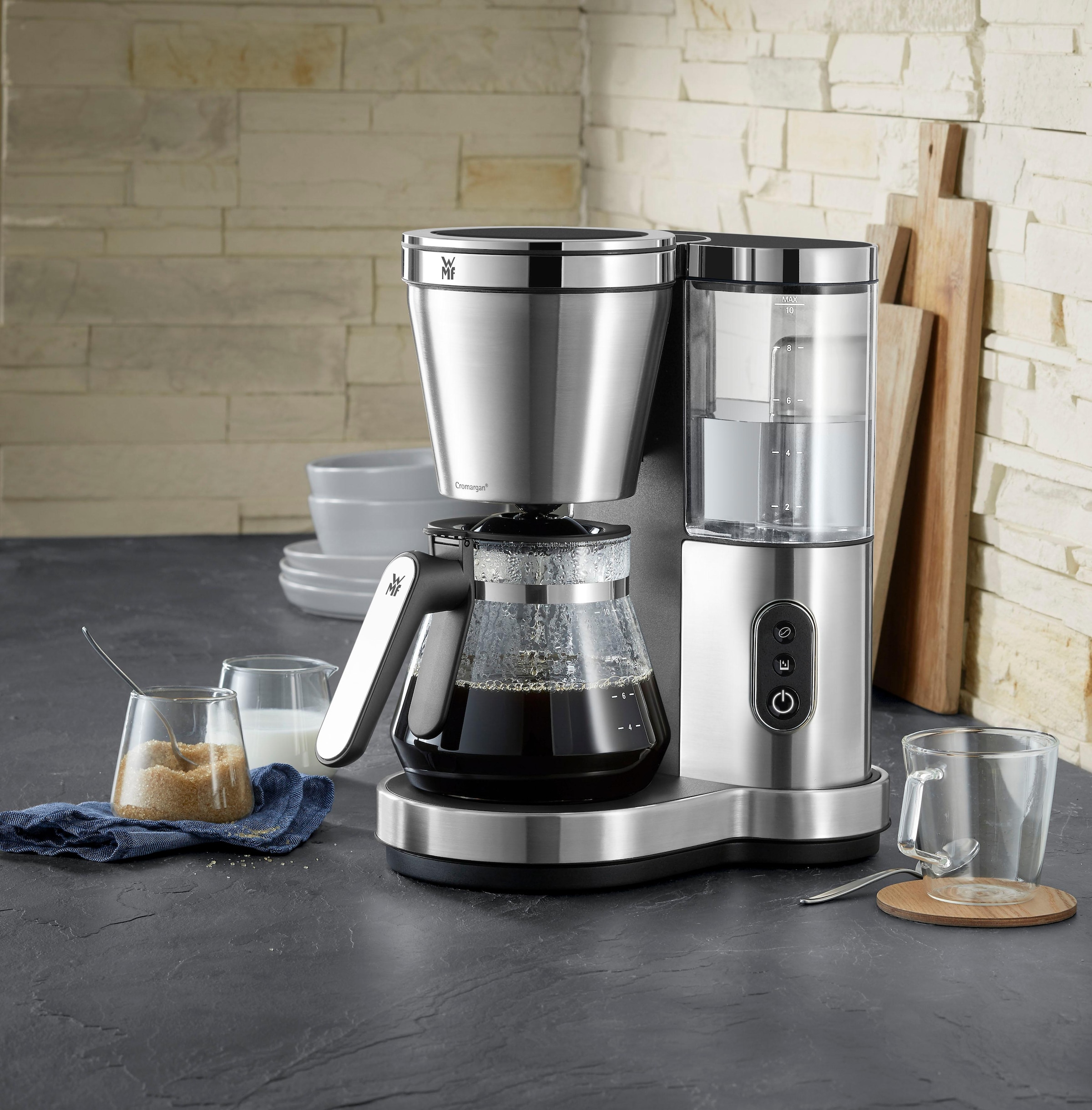 WMF Filterkaffeemaschine »LONO Aroma Glas«, Papierfilter, 1x4