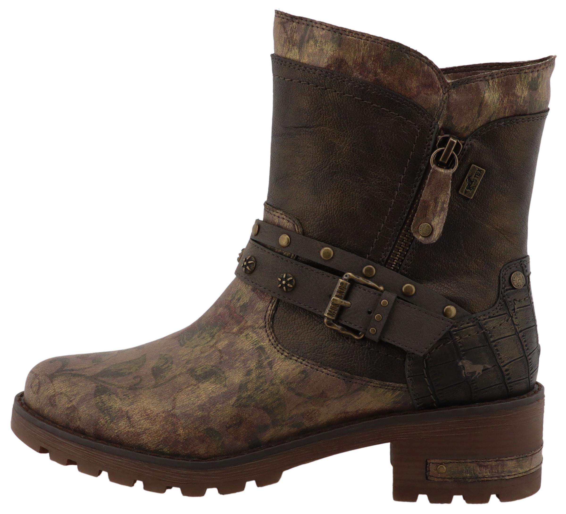 Mustang Shoes Winterboots »Haukea«  Biker Boots mit Blockabsatz