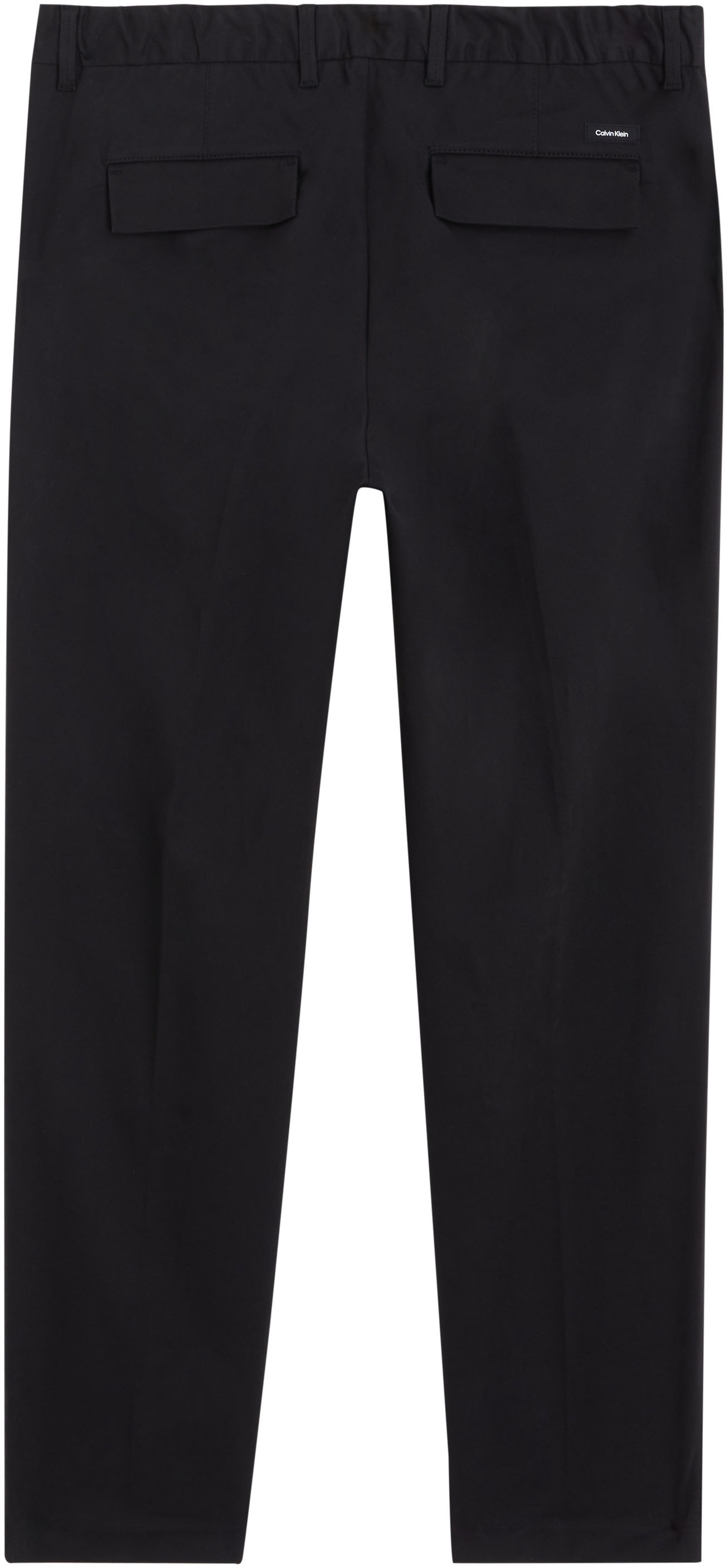 Calvin Klein Bügelfaltenhose »MODERN TWILL TAPERED PLEAT PANTS«, mit Logoprägung