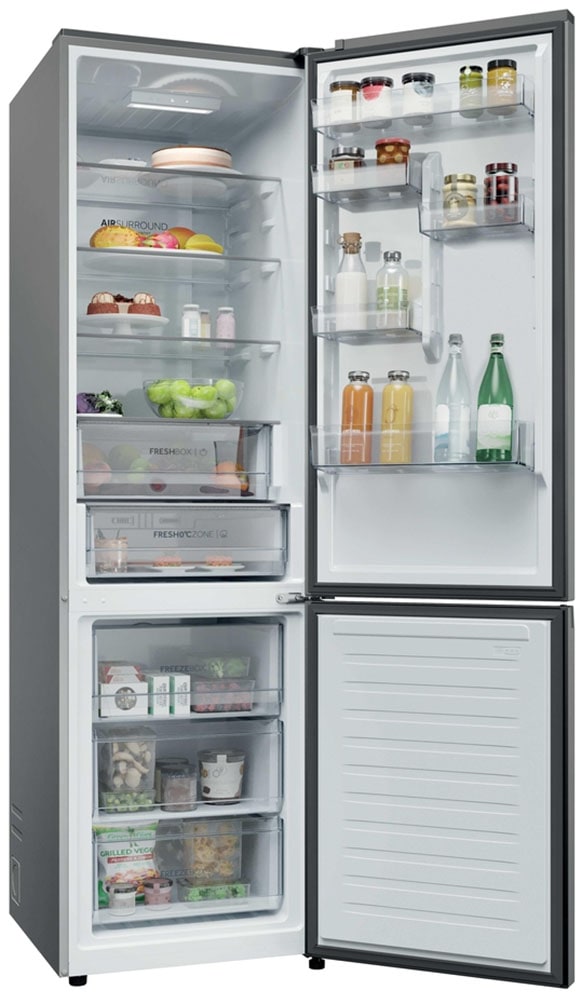 Haier Kühl-/Gefrierkombination »HDPR3620ANPD« 205 cm hoch 59,5 cm breit FreshZone (0 °C), Total No Frost