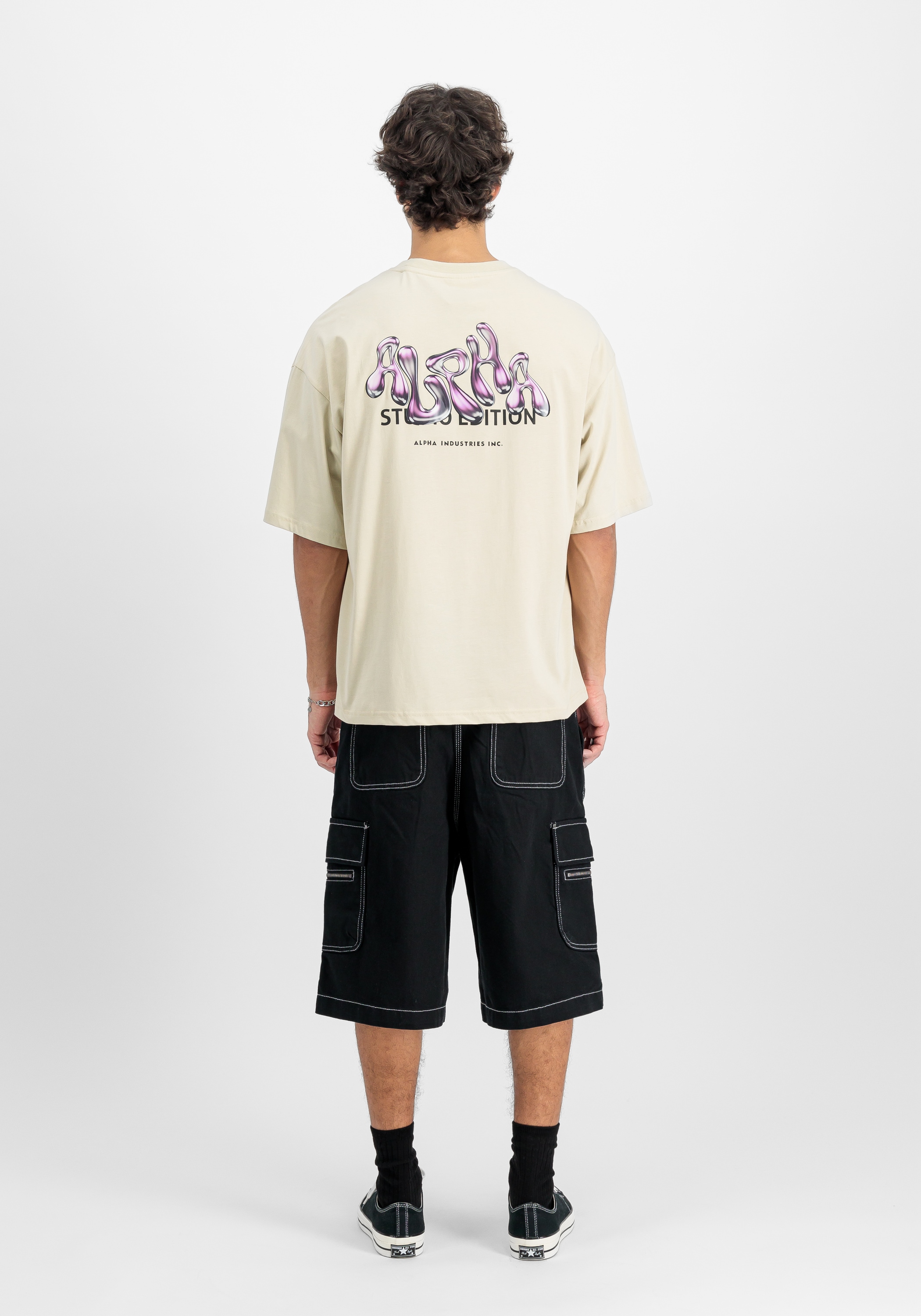 Alpha Industries T-Shirt »Alpha Industries Men - T-Shirts Studio Edition Backprint T-Shirt«