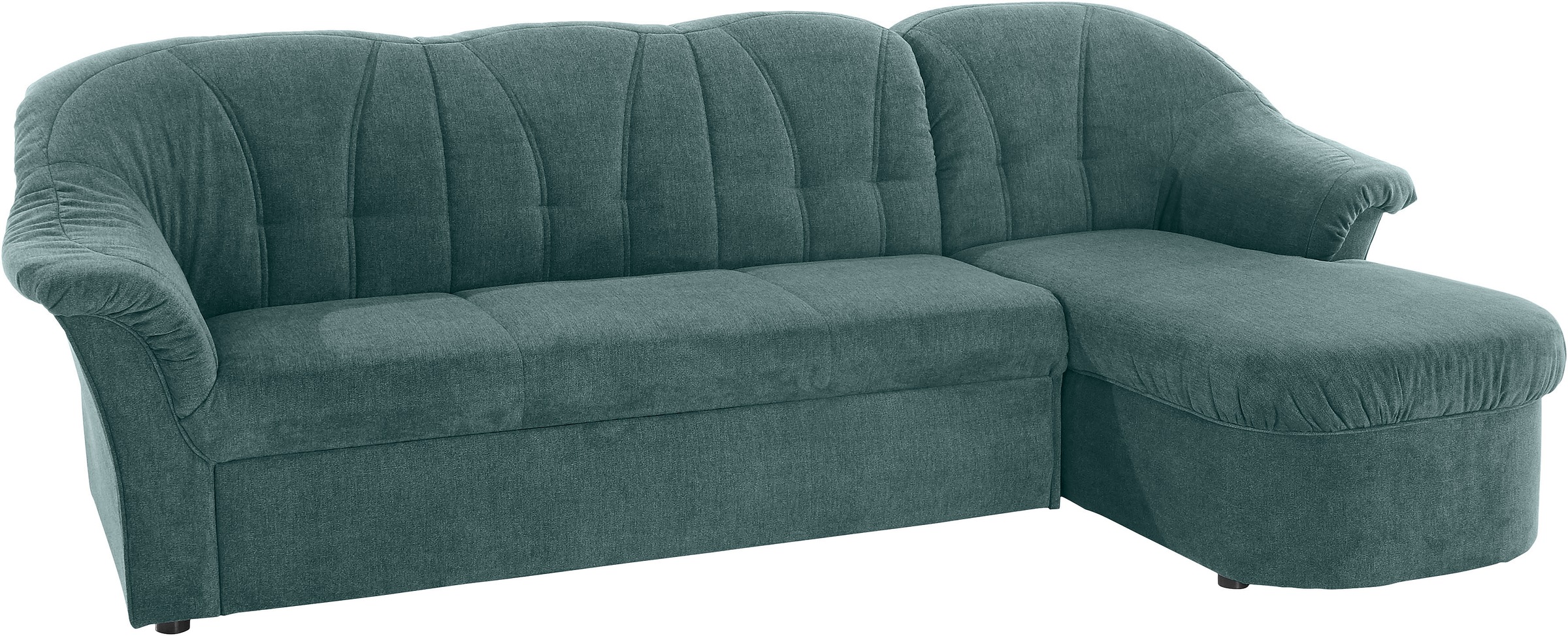 DOMO collection Ecksofa »Pegnitz, elegante Rückensteppung, komfortabel, L-Form«, wahlweise mit Bettfunktion