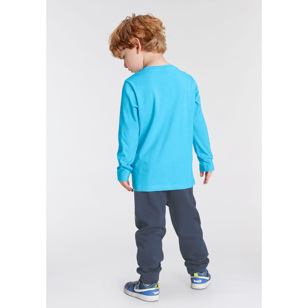 KIDSWORLD Shirt & Hose »MIR REICHTS, ICH GEH TRAKTOR FAHREN«, (Spar-Set, 2 tlg.)