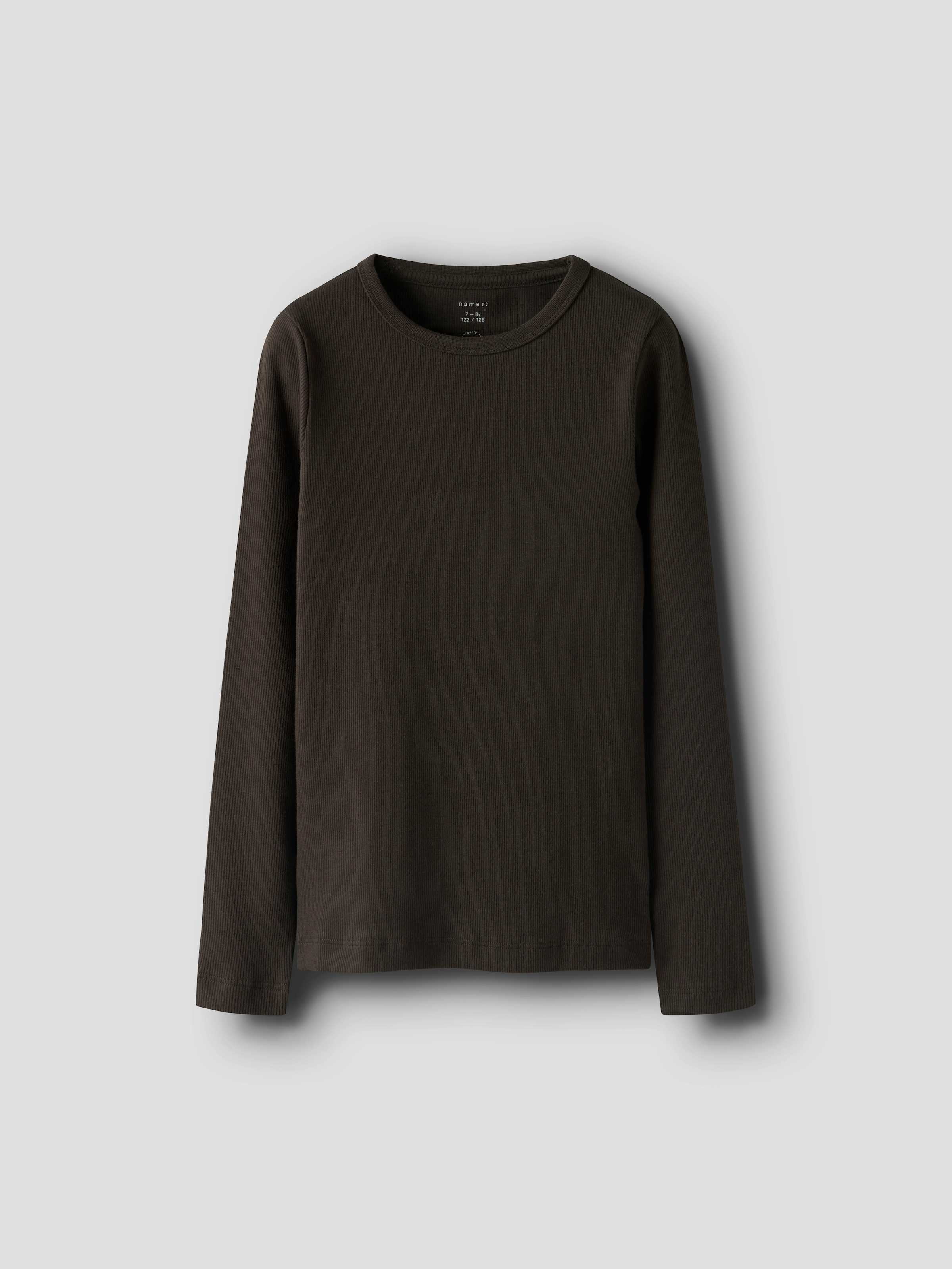 Name It Langarmshirt »NKFNAKAL LS TOP NOOS«, in Basic-Form und leicht gerippter Qualität