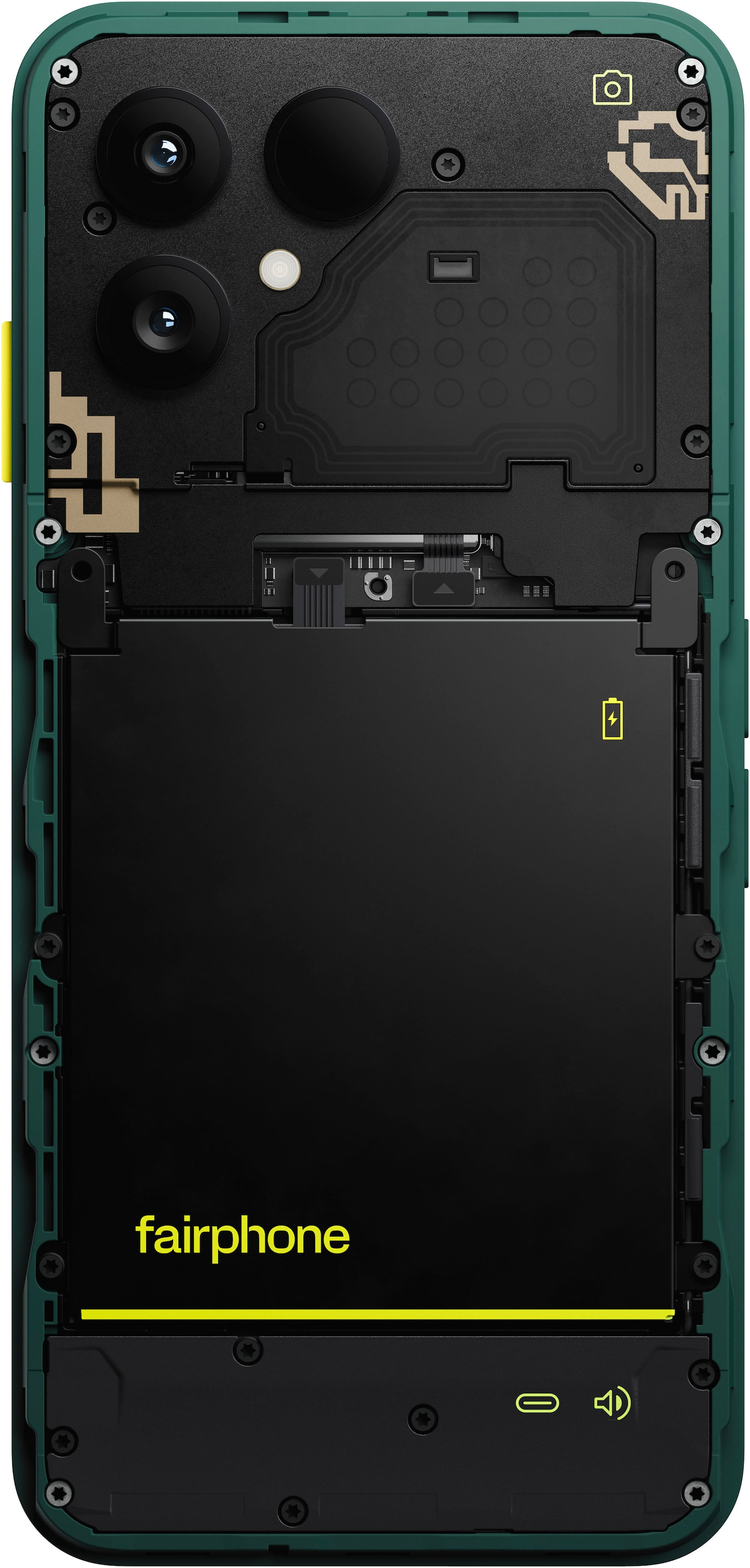 Fairphone Smartphone »Das Fairphone (Gen. 6)«, Forest Green