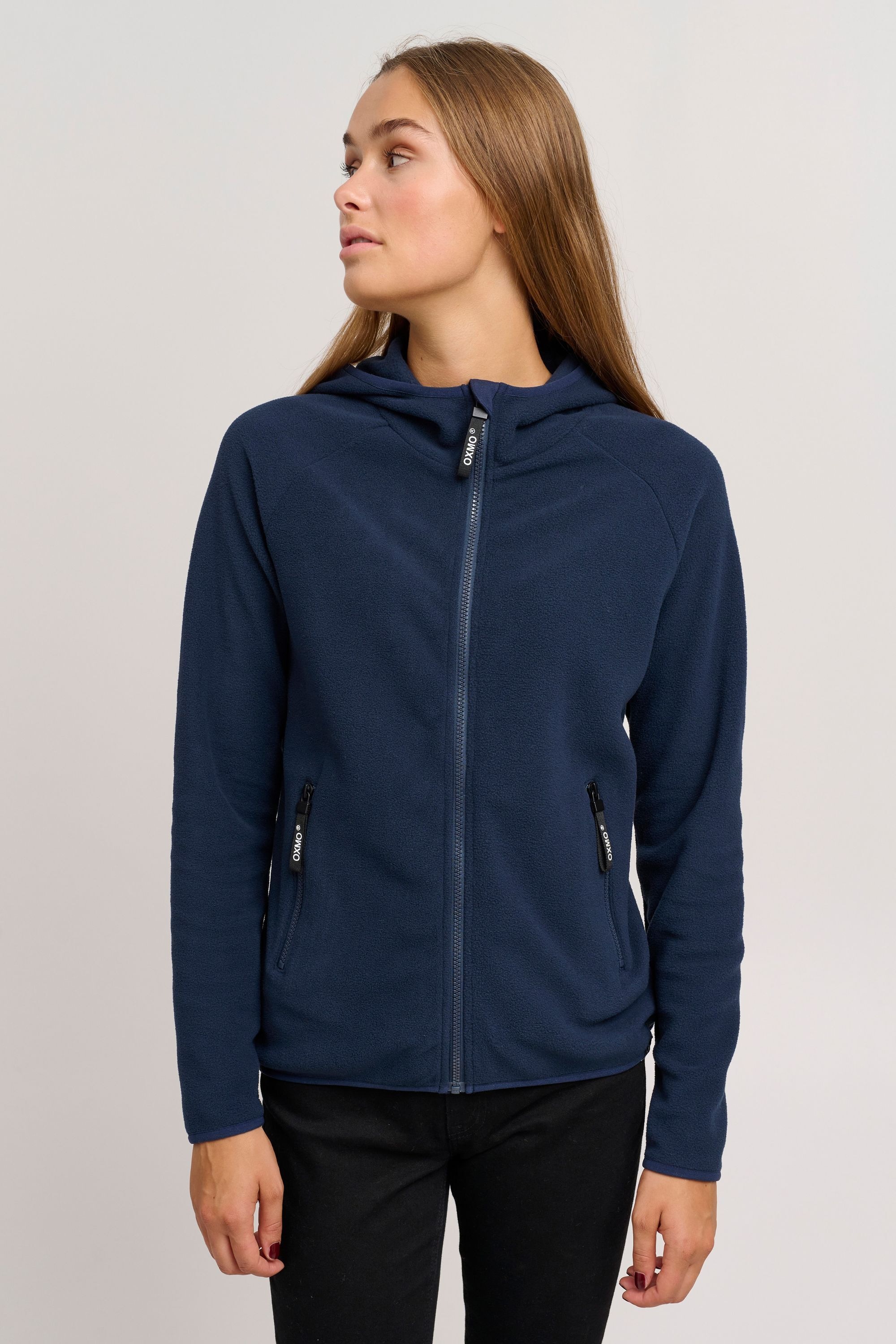 OXMO Fleecejacke »Fleecejacke OXFinja«, mit Kapuze
