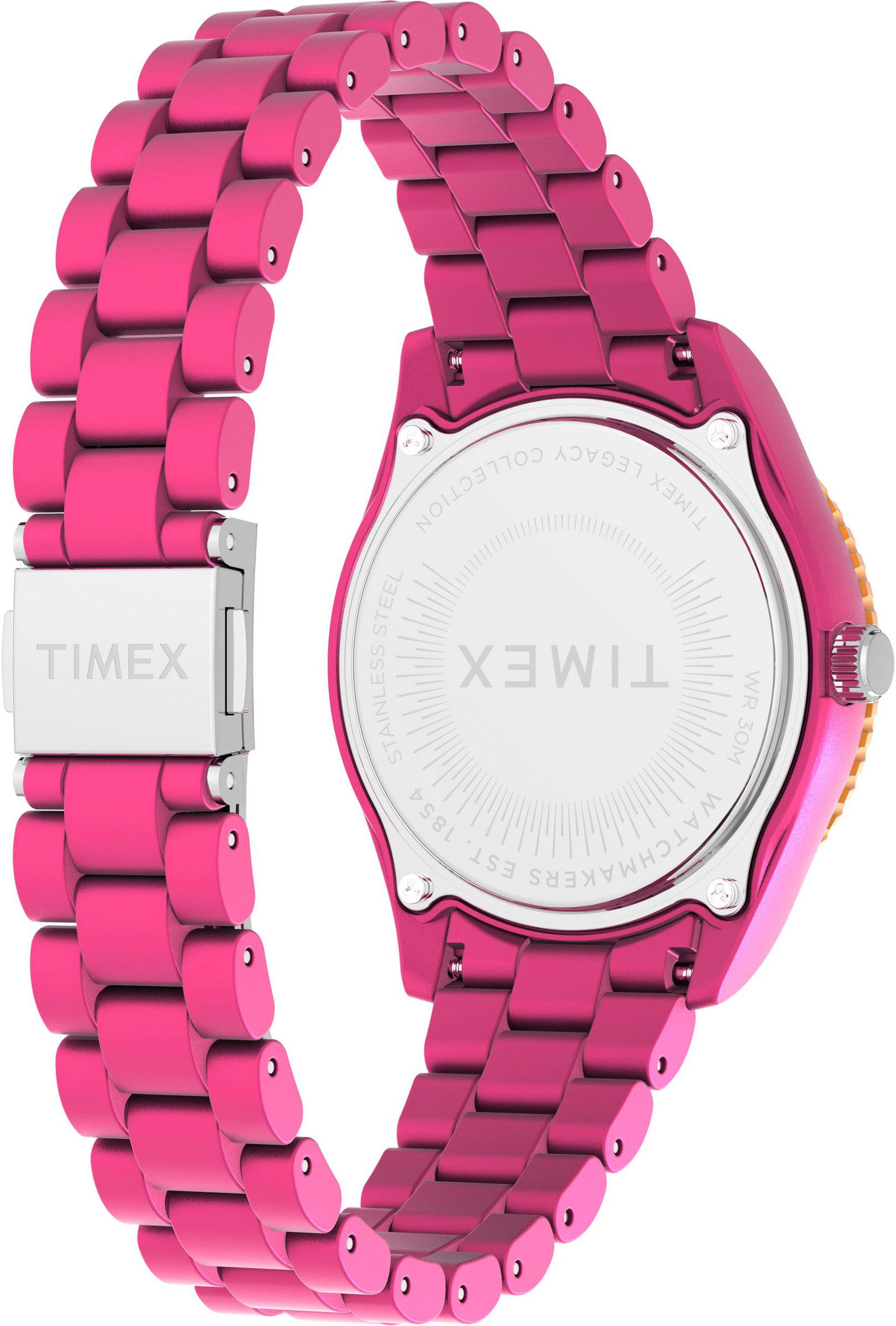 Timex Quarzuhr »LEGACY 37 mm«, Armbanduhr, Damenuhr,Kunststoffarmband, Leuchtzeiger