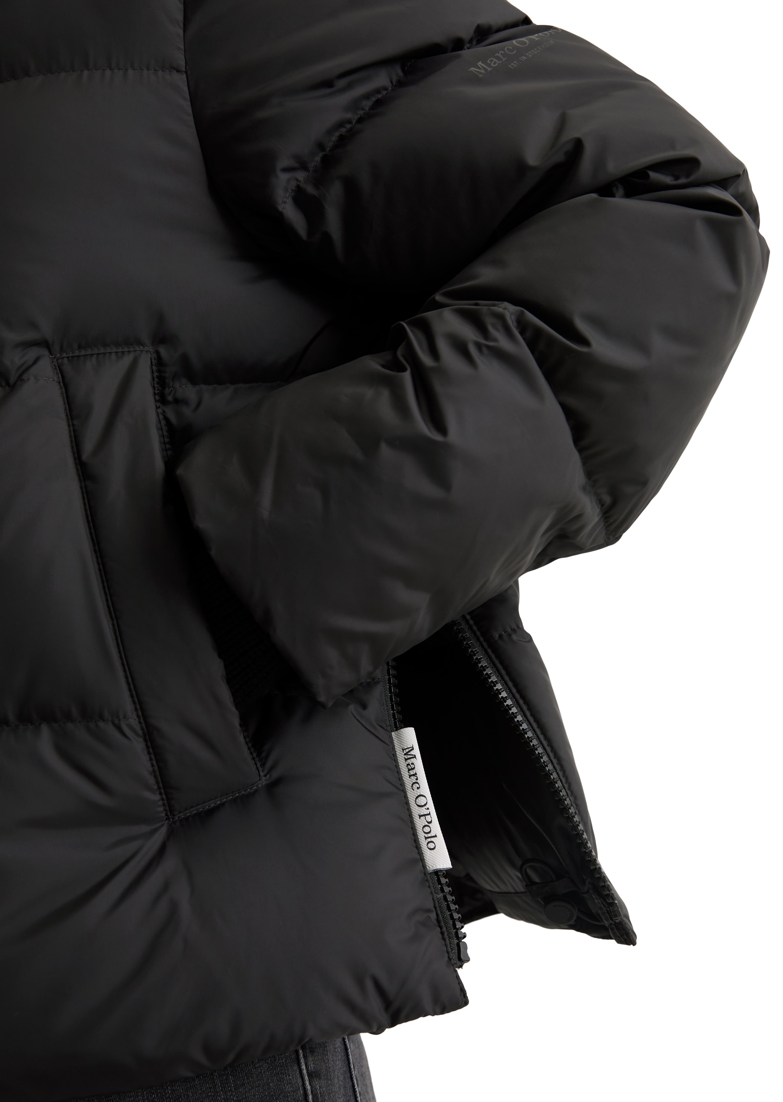 Marc O'Polo Daunenjacke, mit Kapuze, große Kapuze, Regular fit, wasserabweisend