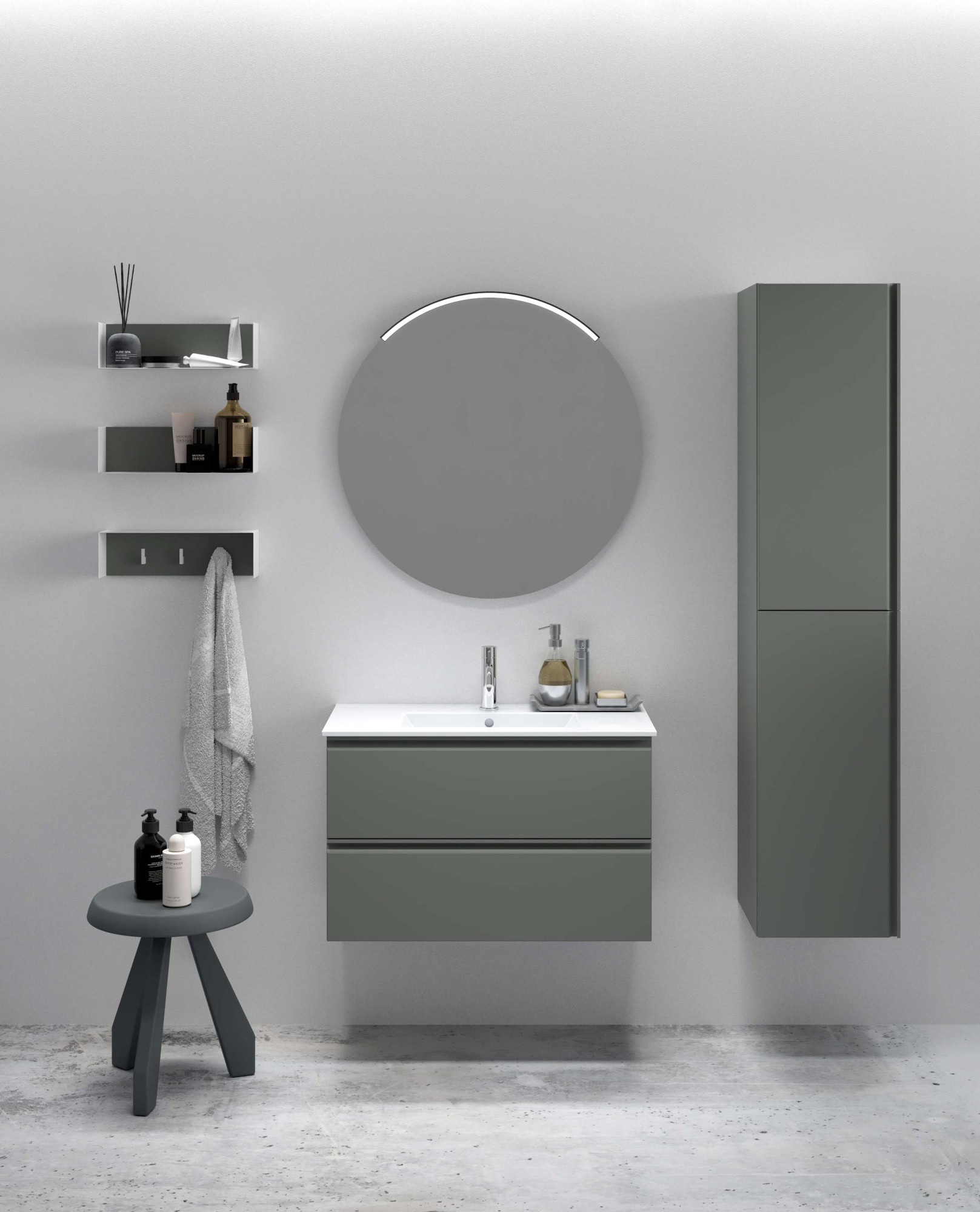 welltime Hochschrank »Cosmos«, mit Soft-Close Funktion, Breite 35 cm, Höhe 160 cm, FSC®