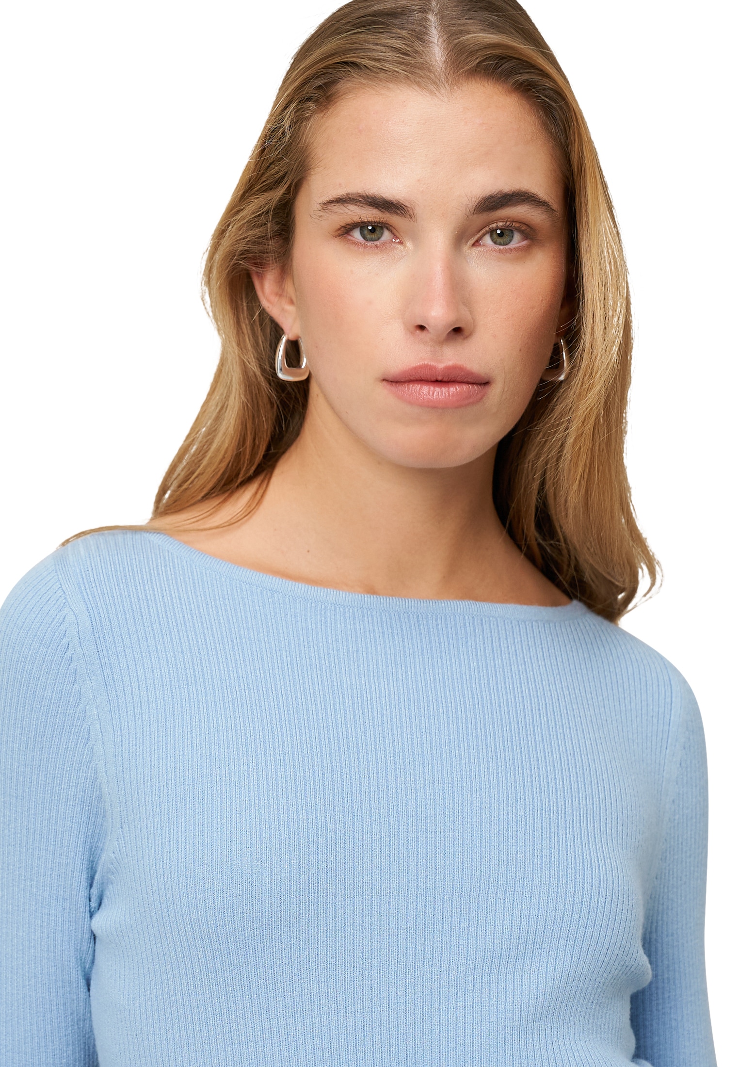 Zero Rundhalspullover »Pullover mit Volants am Ärmel«