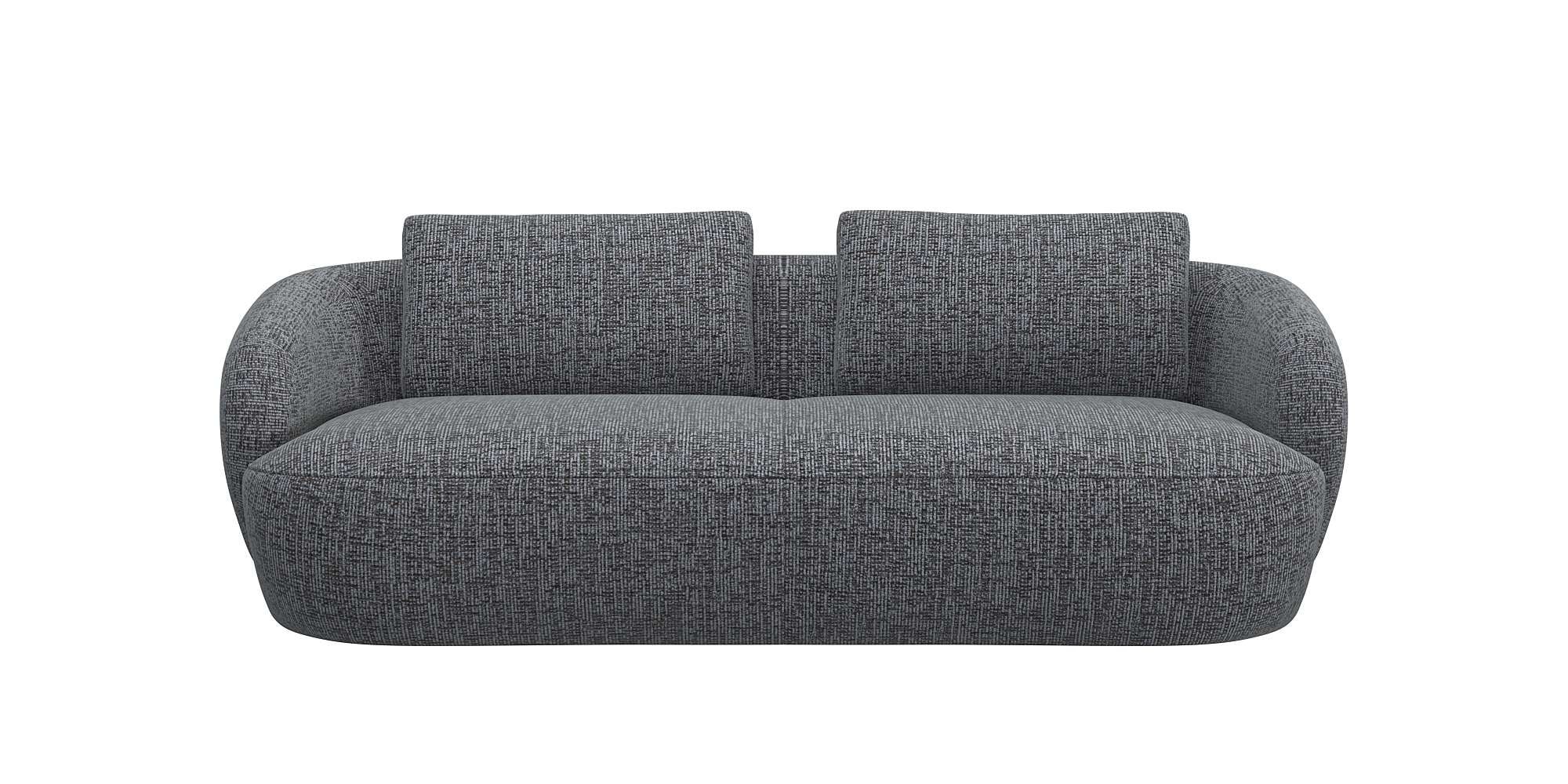 3-Sitzer »Torino, rund, Couch, Dreisitzer«, Modernes, organisches Sofa-Design,...