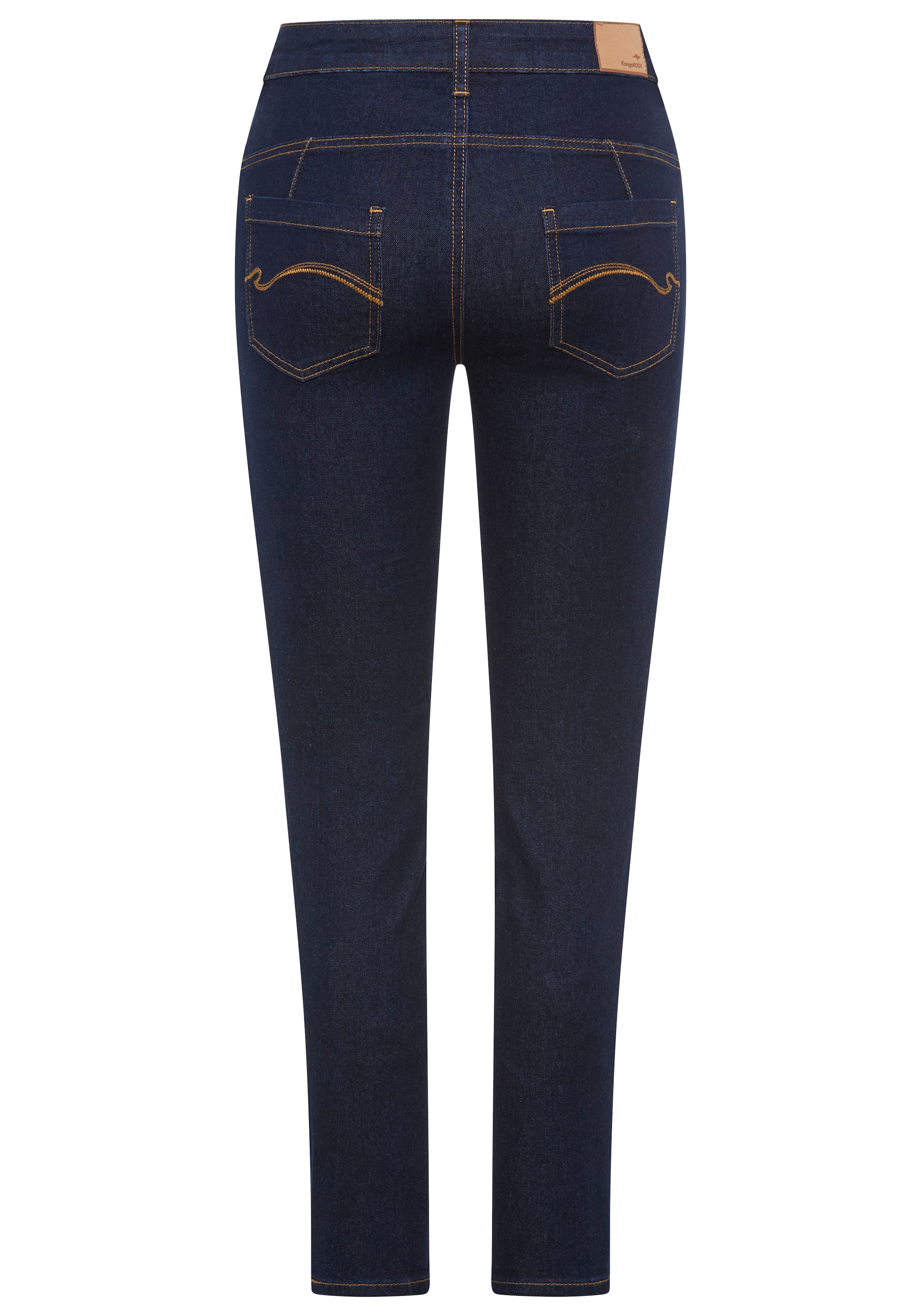 KangaROOS Slim-fit-Jeans »CROPPED HIGH WAIST SLIM FIT« schmale Passform,  Röhrenjeans,  trendige Used-Waschung