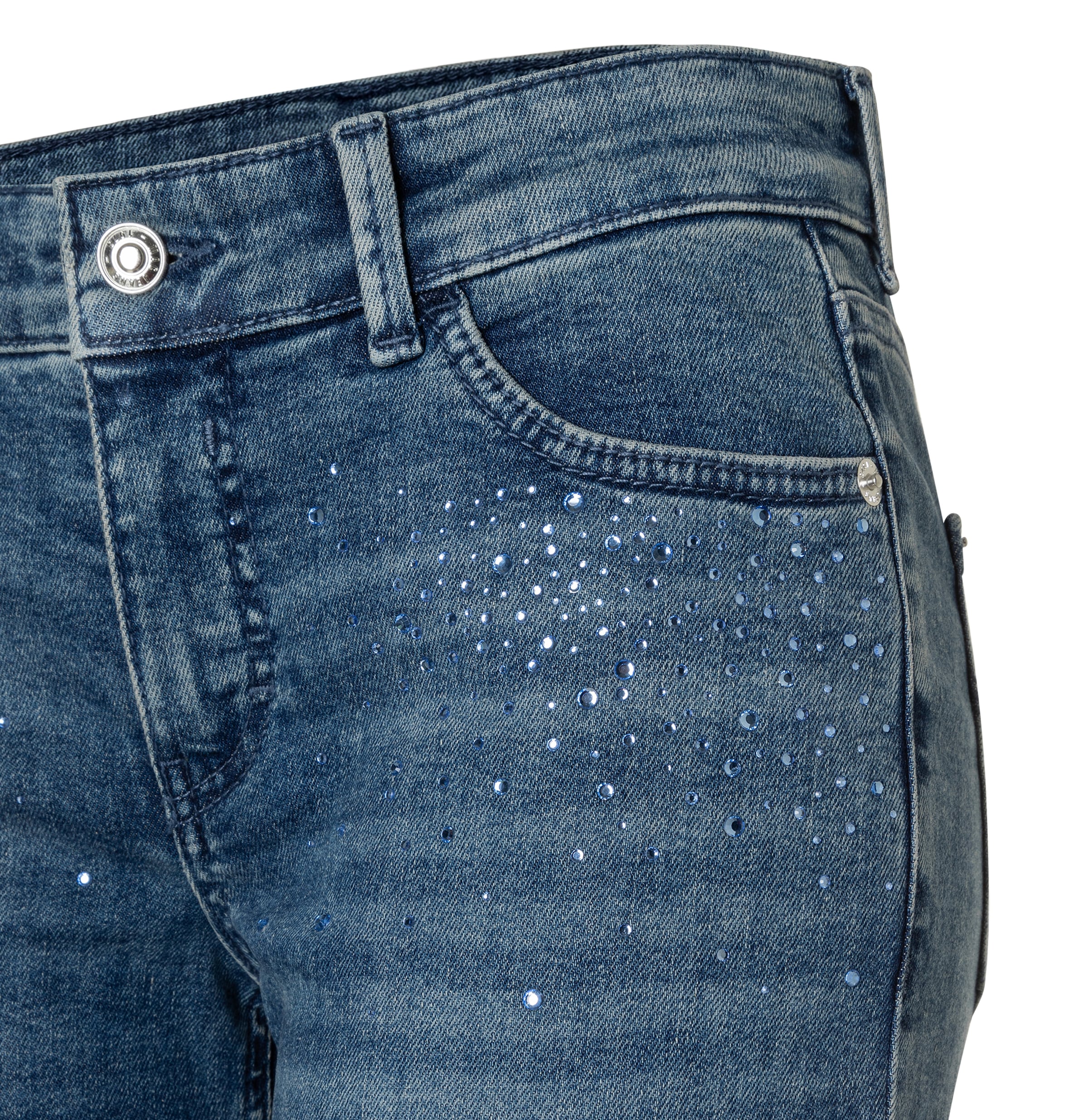 MAC 7/8-Jeans »CARRIE straight glamour« mit Schmuckdetails