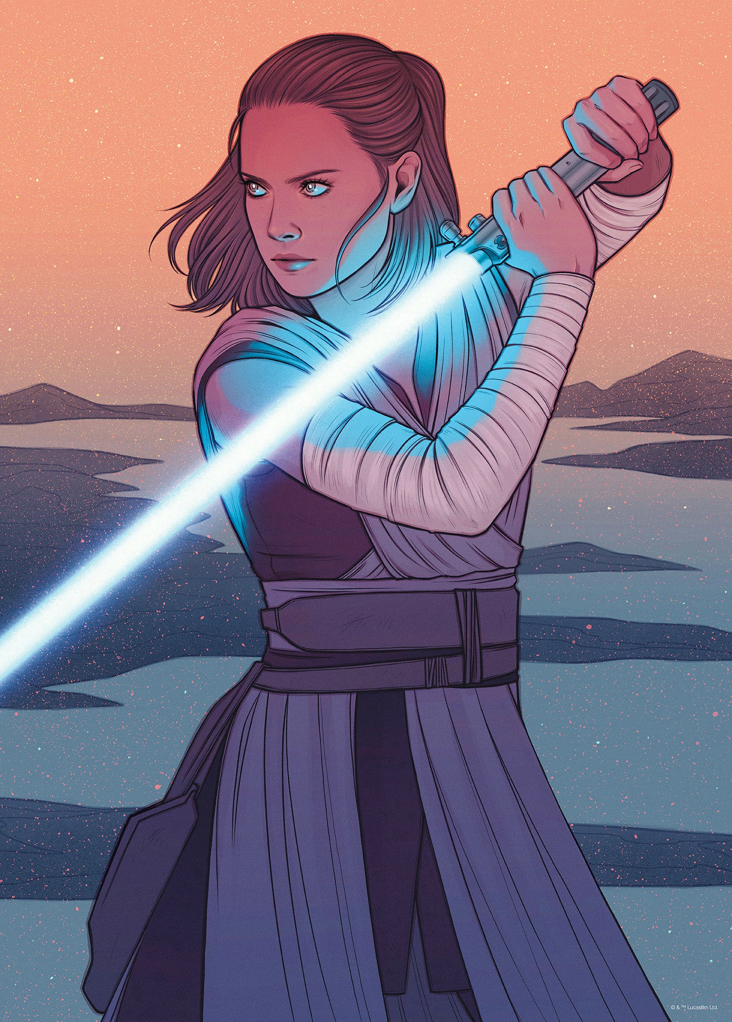 Komar Wandbild »Star Wars Rey Skywalker«, Disney, (Set, 1 St.), 50 x 70 cm (Breite x Höhe) - Kinderzimmer, Dekoration
