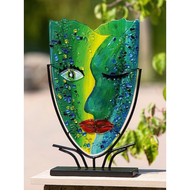Casablanca by Gilde Dekovase »Twinkle«, (1 St.), dekorative Vase aus Glas,  Dekoobjekt auf Raten bestellen
