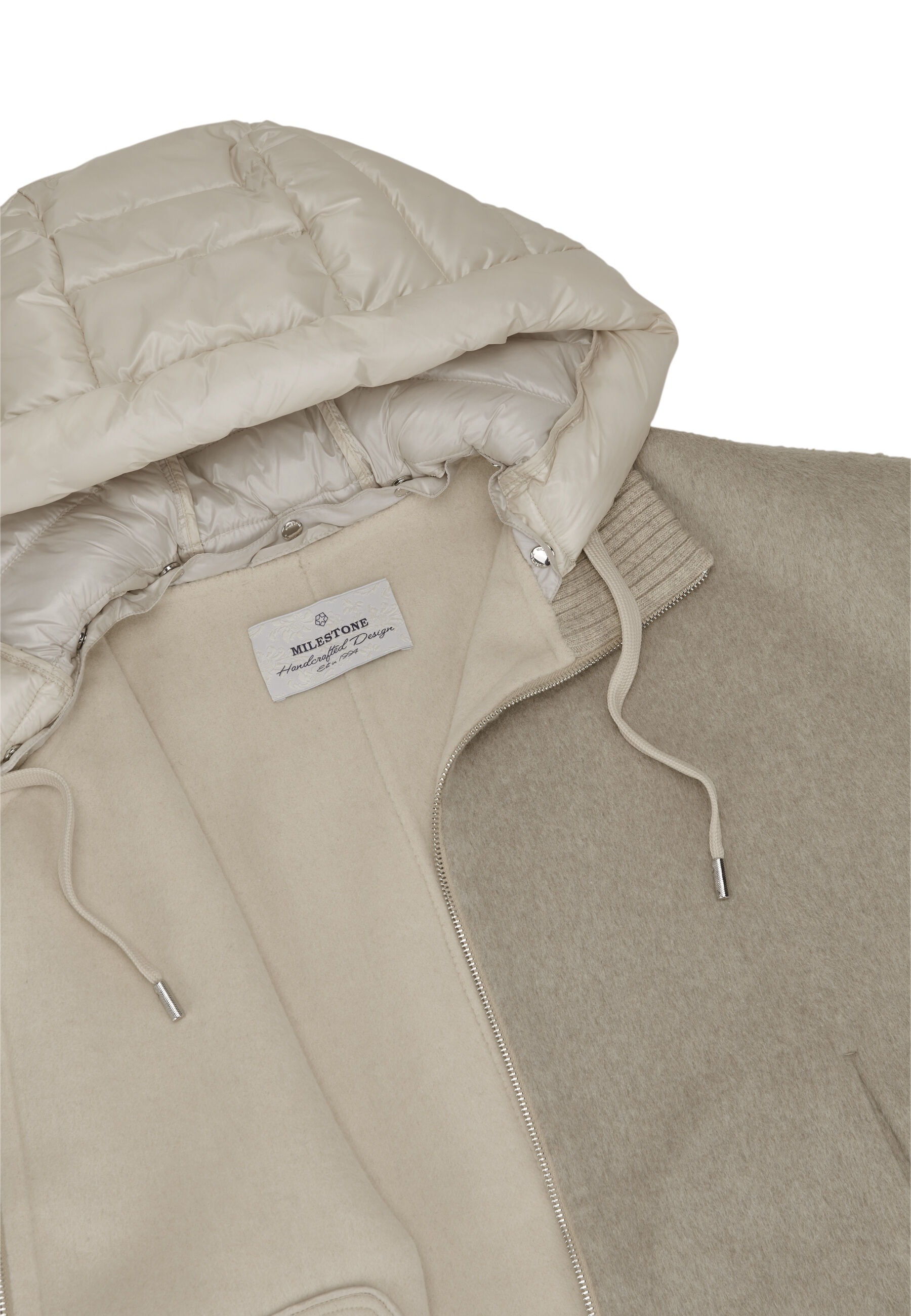 Milestone Winterjacke »MSAzalea« mit Kapuze dekorativer Stehkragen aus Strick