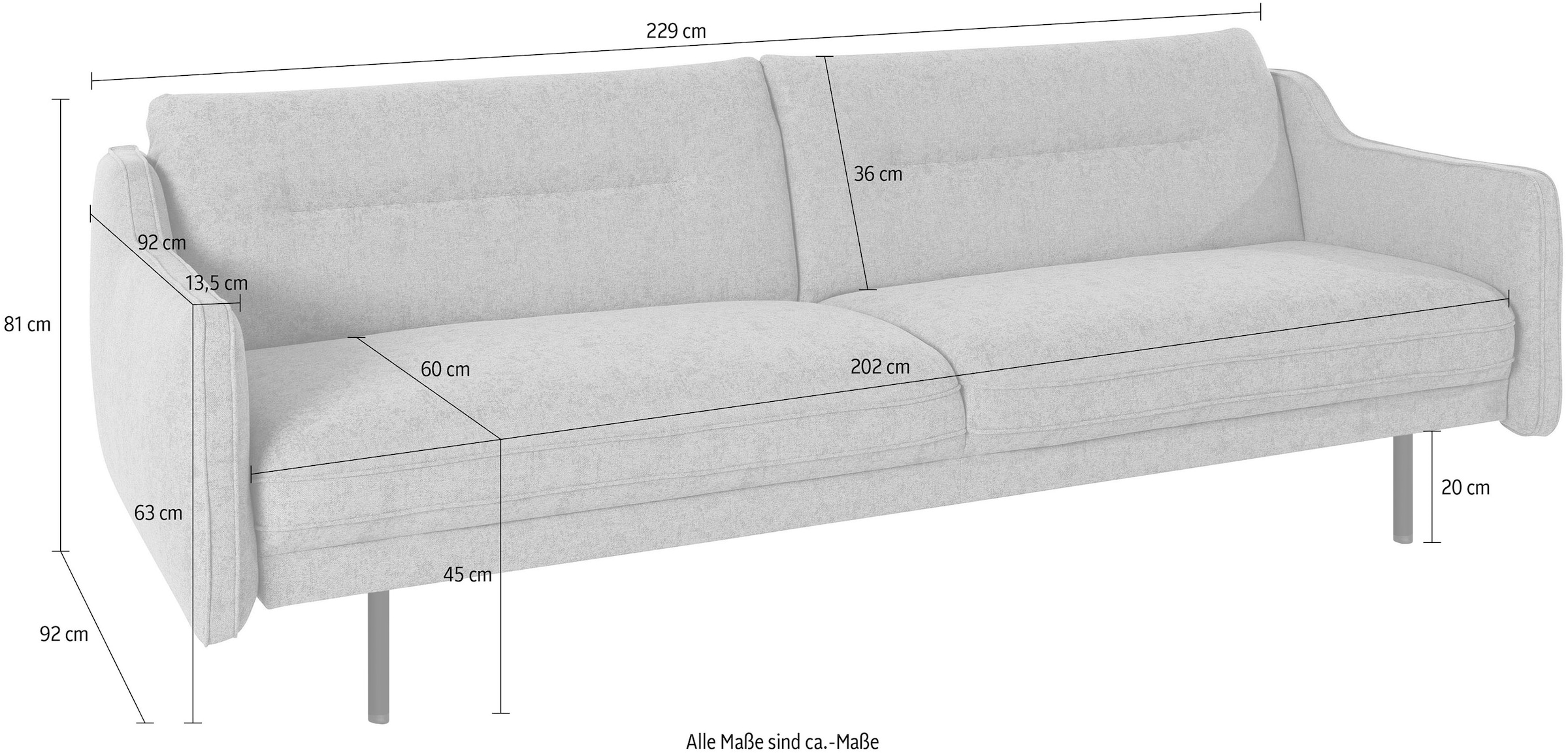 OTTO home 2,5-Sitzer »Nordfyn« edles Design in 3 Bezugsqualitäten, Design by Morten Georgsen