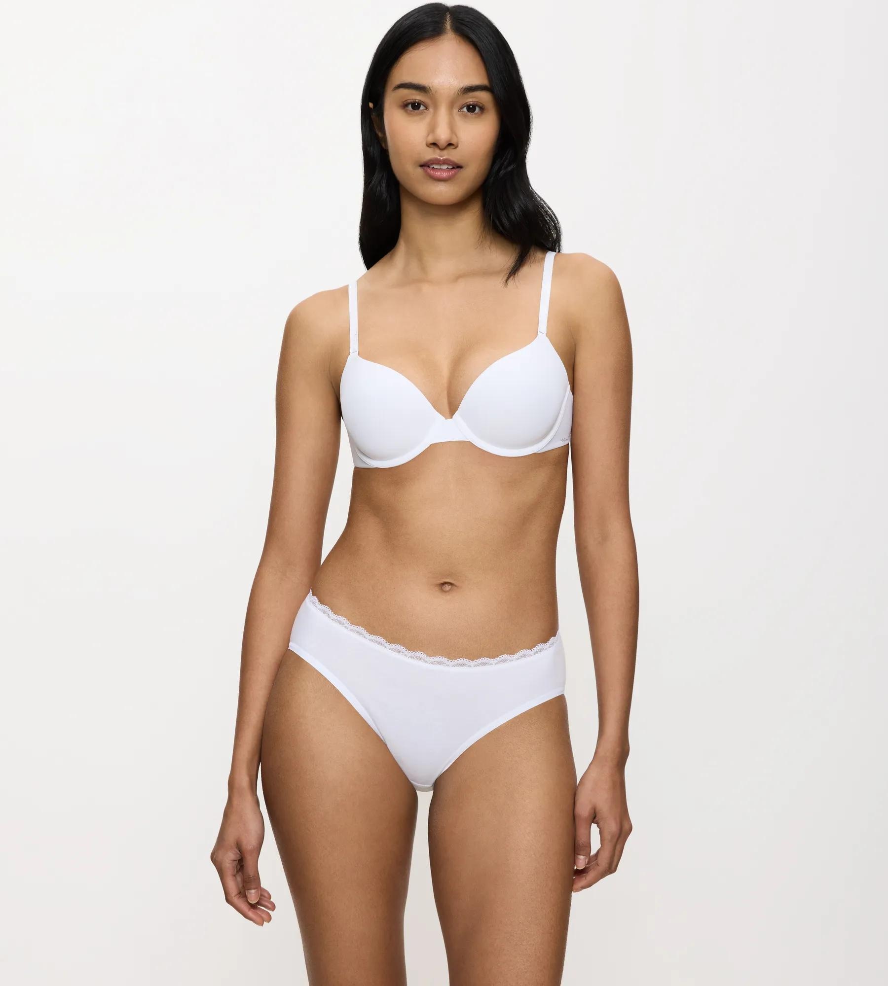 Triumph Tai-Slip »Feel Of Cotton« weich, ohne Seitennaht, schmales Spitzenband