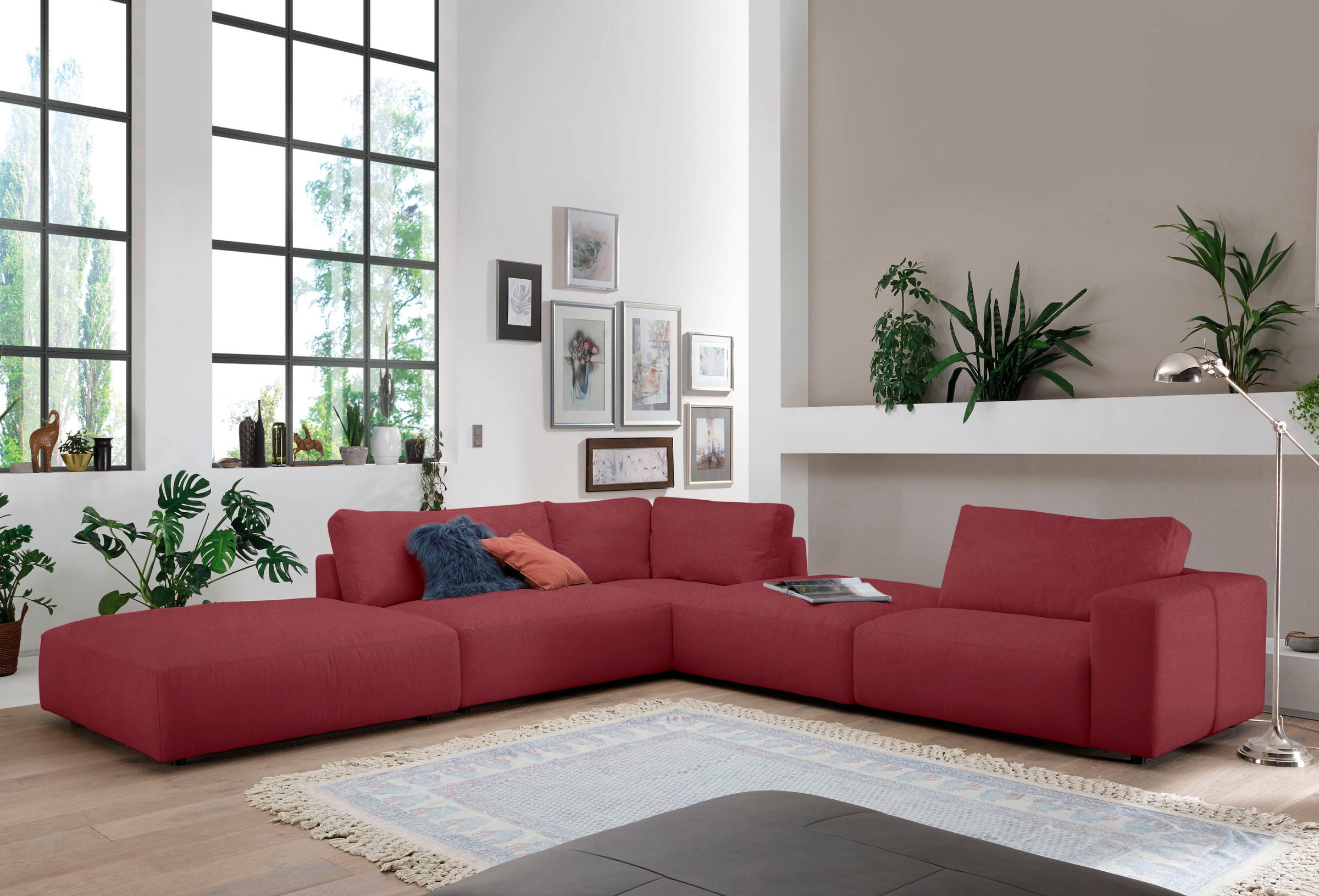 Musterring Ecksofa »LUCIA L-Form«, in vielen Qualitäten und 4 verschieden Nähten