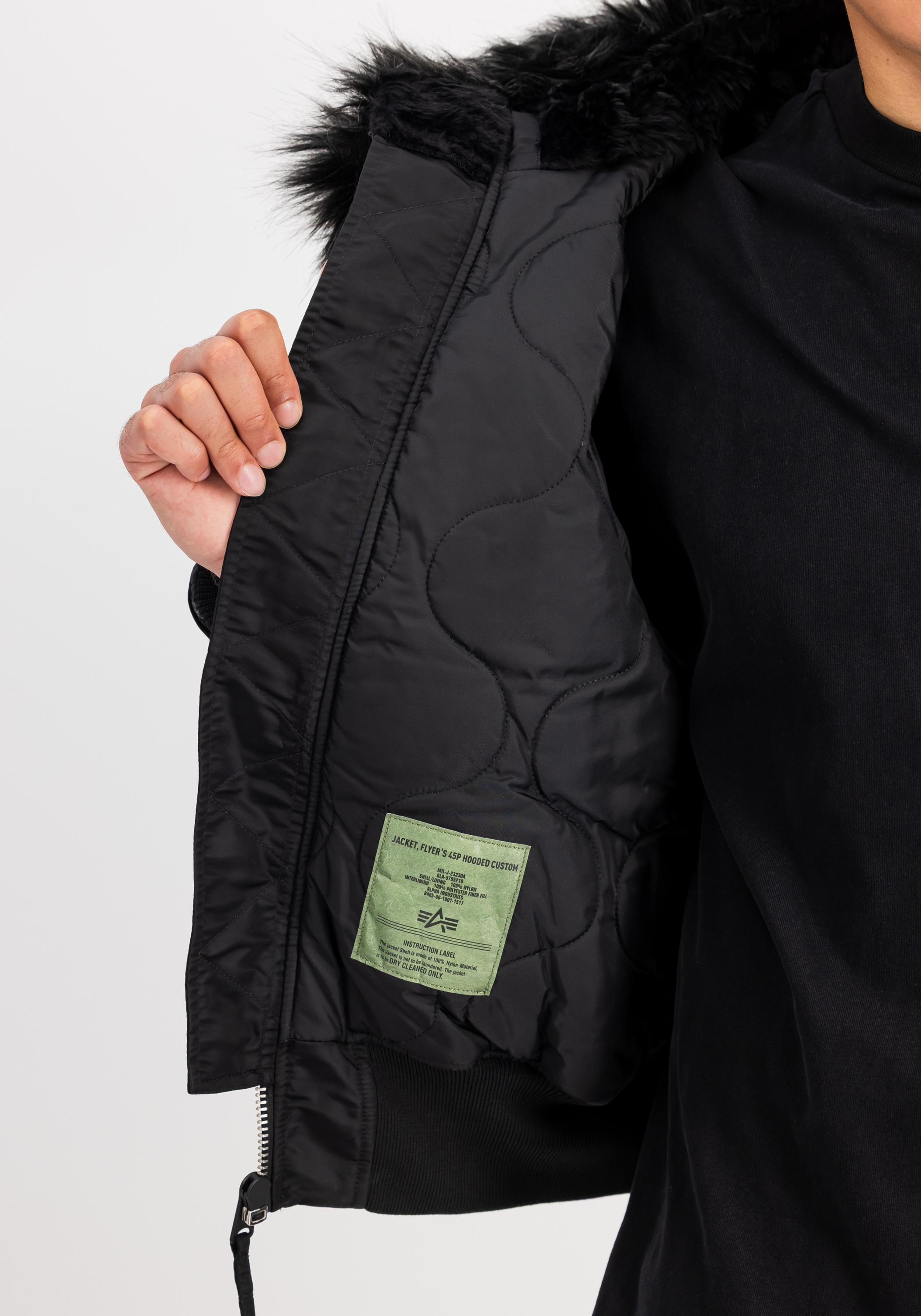 Alpha Industries Winterjacke »Alpha Industries Men - Bomber Jackets 45/P Hooded Custom«